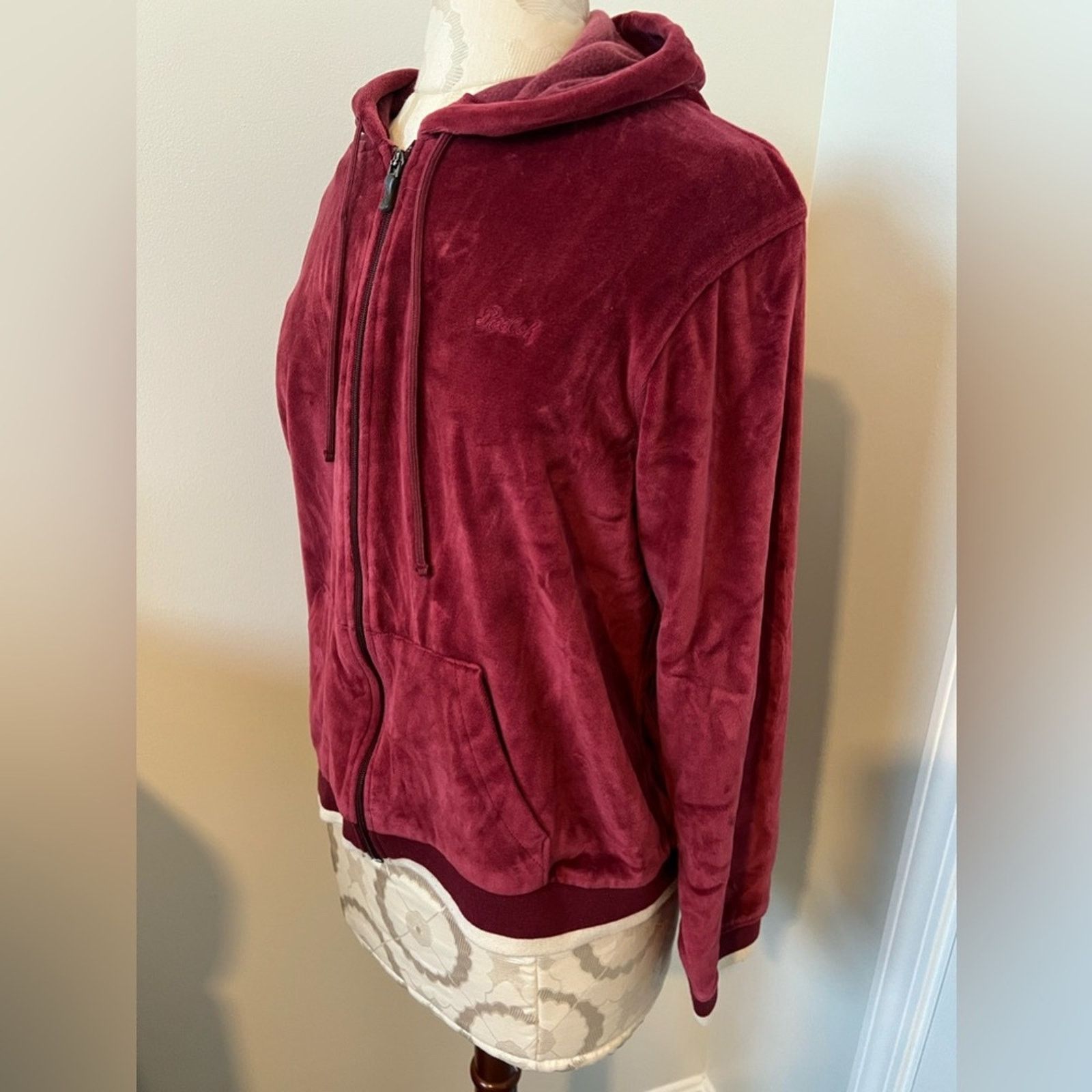 Reebok Reebok Vintage Retro Velvet Sweatsuit Jacket XL Size XL / US 12-14 / IT 48-50 - 2 Thumbnail