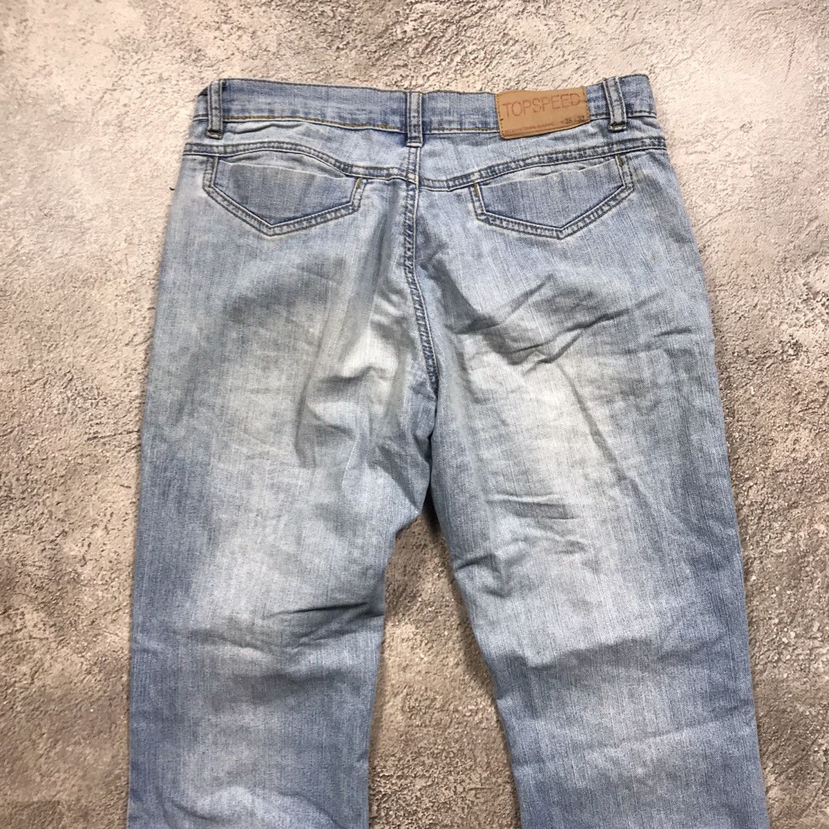 Vintage Vintage 90s Distressed Baggy Wide Leg Jeans Grunge Y2K 29 Size 29" - 5 Thumbnail