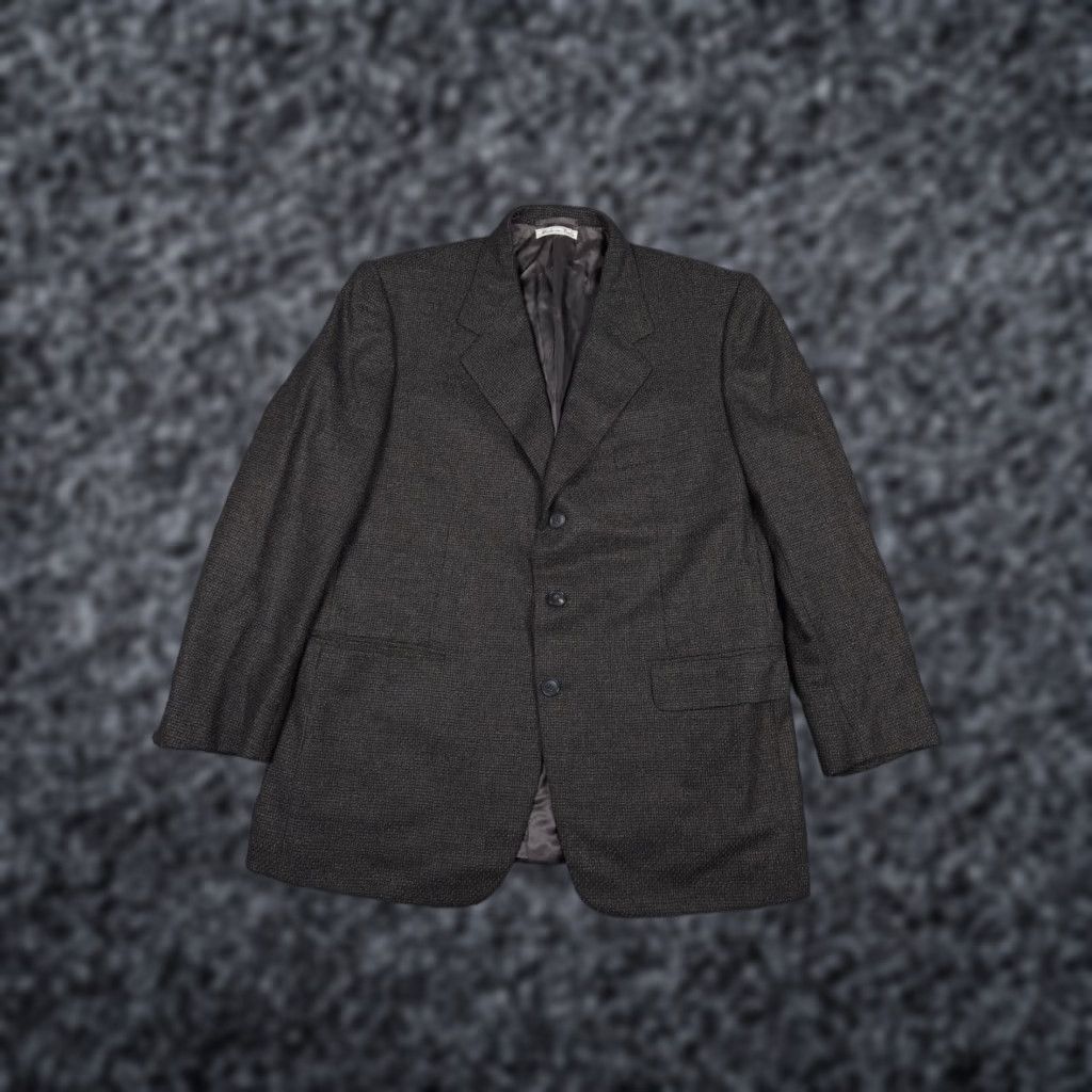 Vintage Belvest Blazer Jacket Men's 54 Gray Wool Cashmere Blend Italy Blazer 44" Chest Three-Button Single-Breasted Casual Business Formal Travel Size US L / EU 52-54 / 3 - 1 Thumbnail