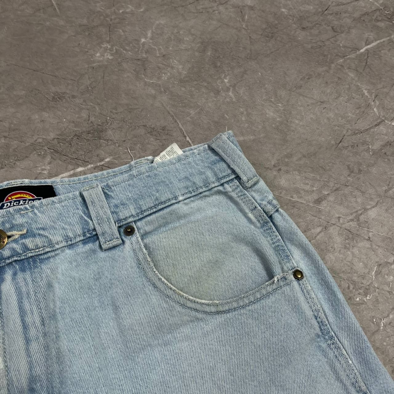 Dickies Vintage Dickies Washed Denim Blue Jeans Carpenter Y2K Baggy Size US 33 - 22 Thumbnail