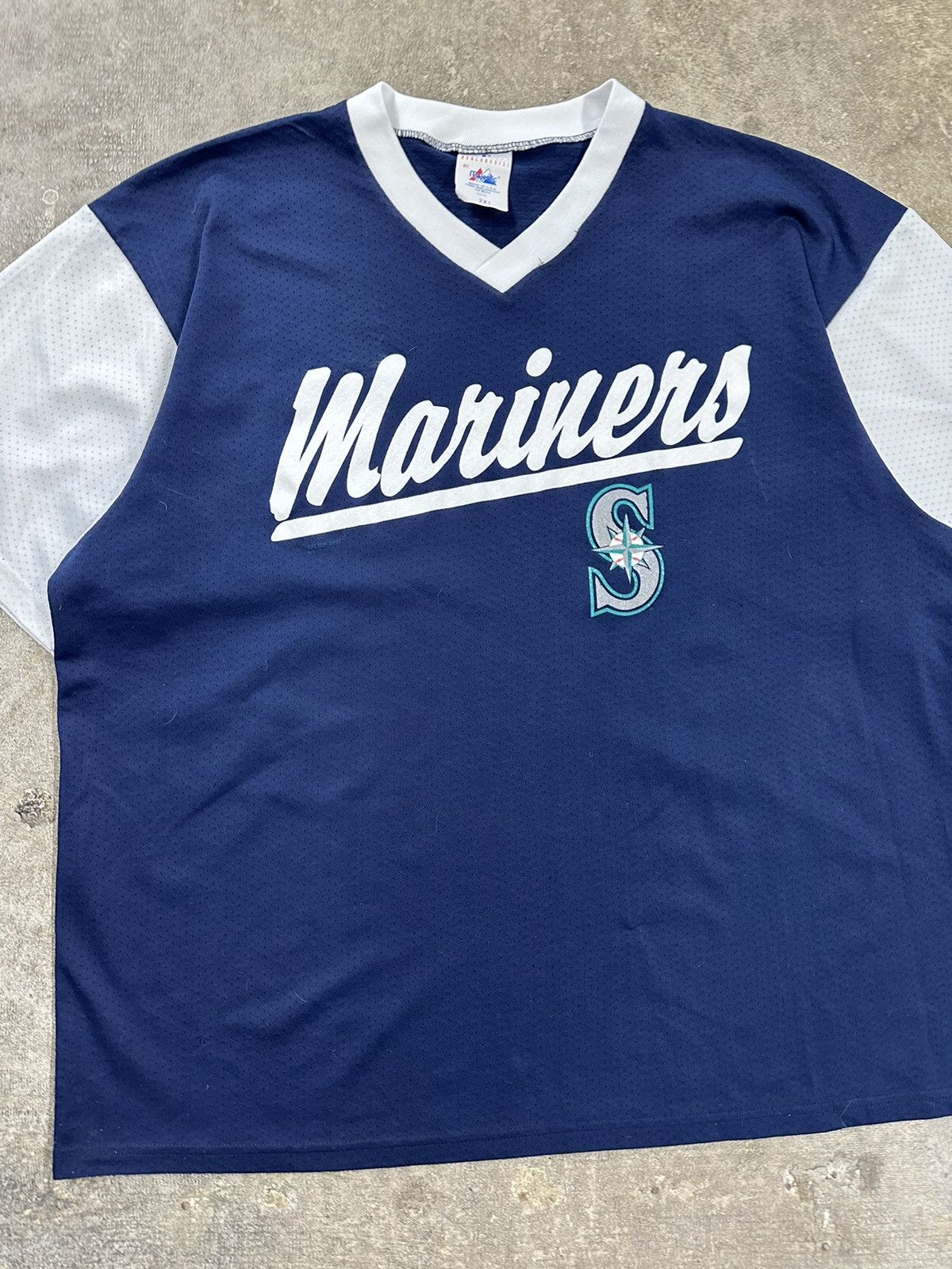 Majestic Vintage 90s Majestic Seattle Mariners MLB Baseball Jersey Size US XXL / EU 58 / 5 - 3 Thumbnail
