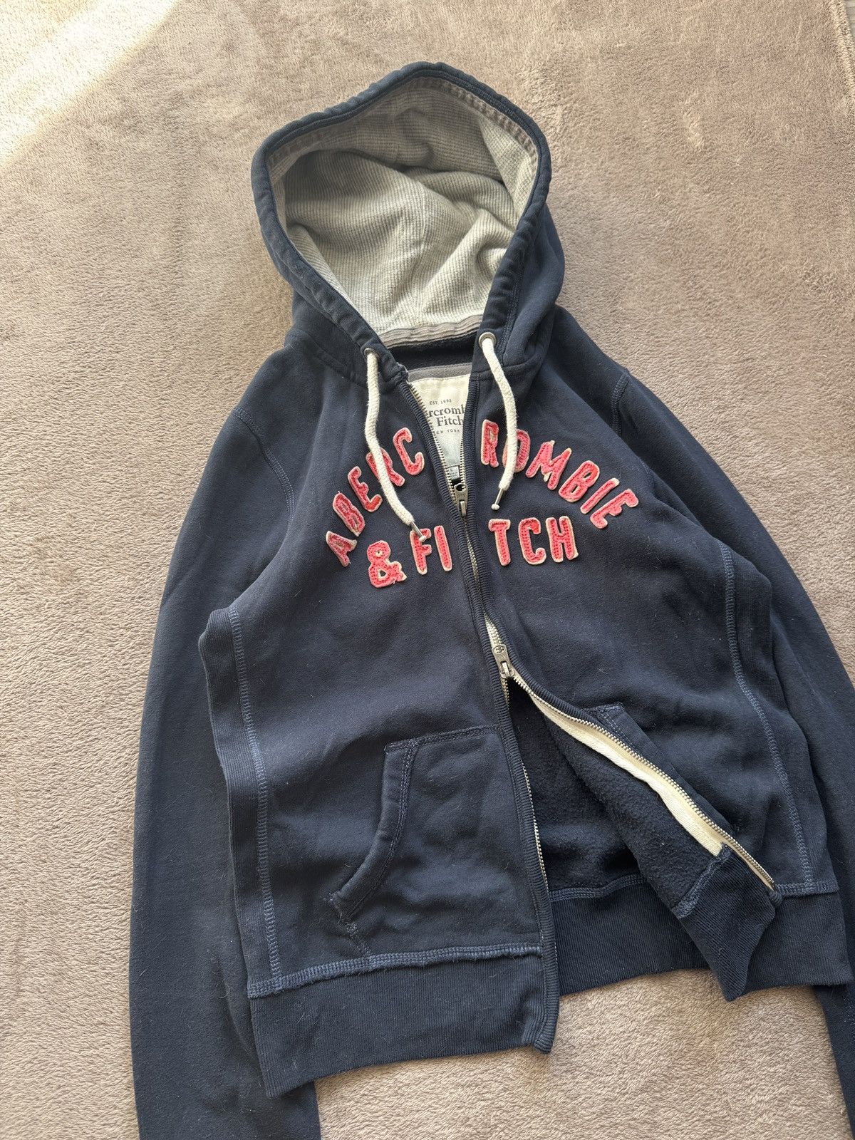 Japanese Brand Abercrombie Fitch faded Zip Hood ifsixwasnine LGB y2k cdg Size US M / EU 48-50 / 2 - 1 Thumbnail