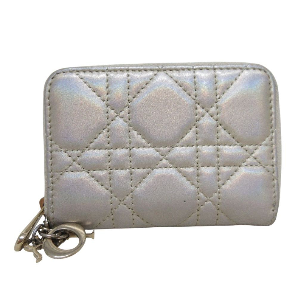 Dior Dior Dior Lady Dior Voyageur Coin Case Leather Coin Case DUTY FREE for USA Size ONE SIZE - 1 Thumbnail