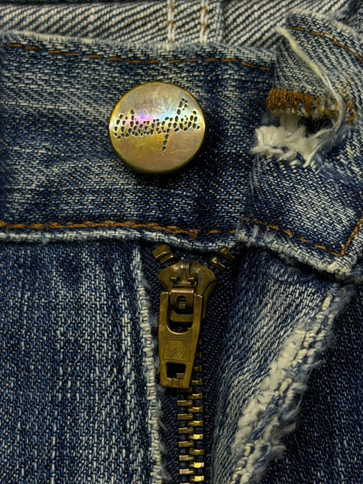 Wrangler Vintage Wrangler 11MWZ Japan Denim Jeans | Wide Straight W32 Size US 32 / EU 48 - 10 Thumbnail