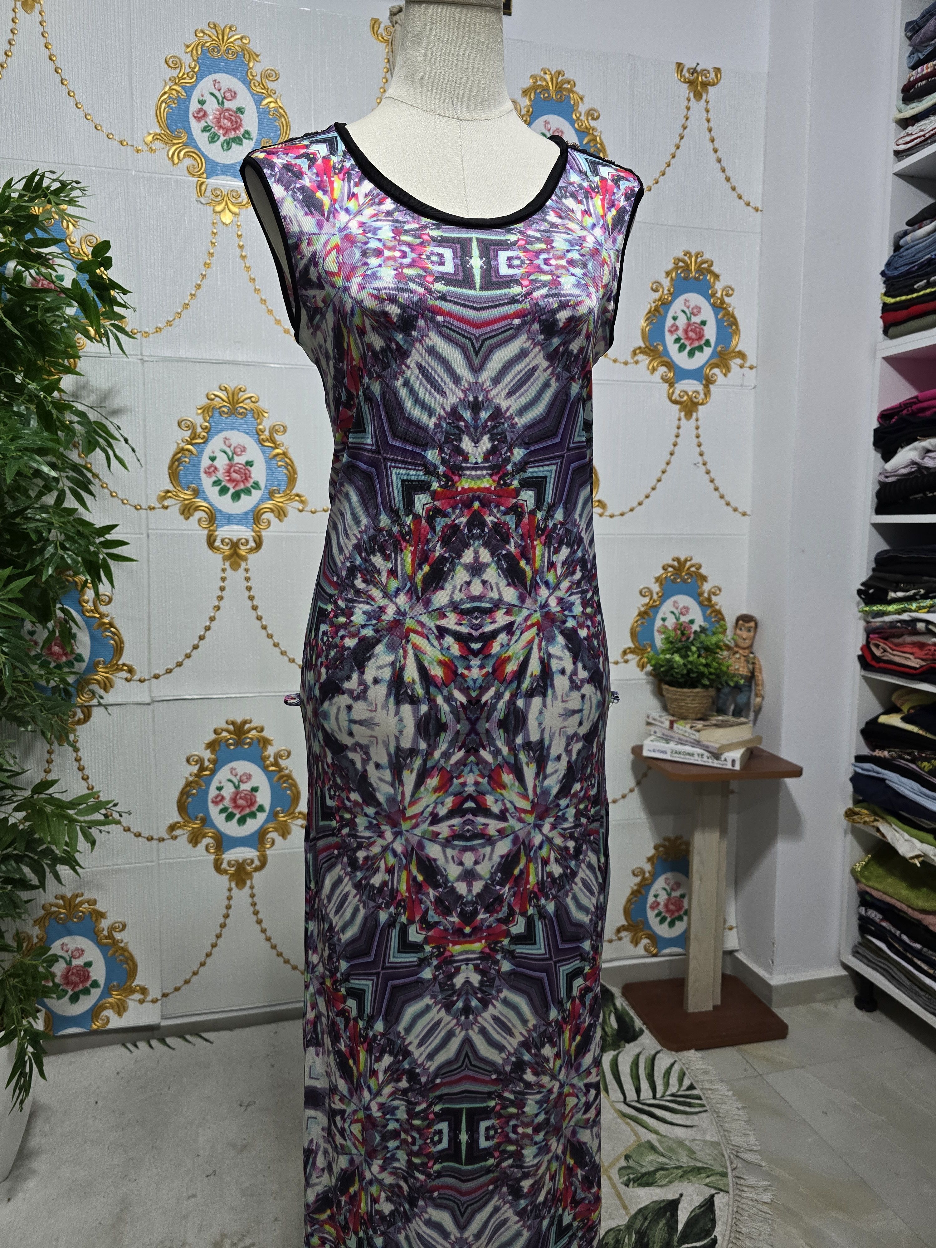 Custo Barcelona Custo Barcelona dress vibrant pink & purple kaleidoscope Size M / US 6-8 / IT 42-44 - 2 Thumbnail