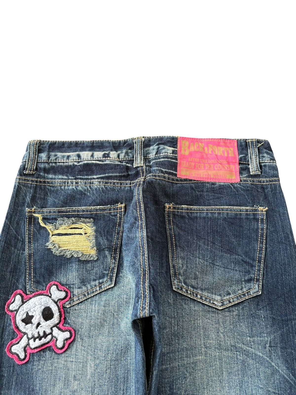 Other Vintage Back & Forth Heavy Distress Baggy Jeans Size 31" - 4 Thumbnail