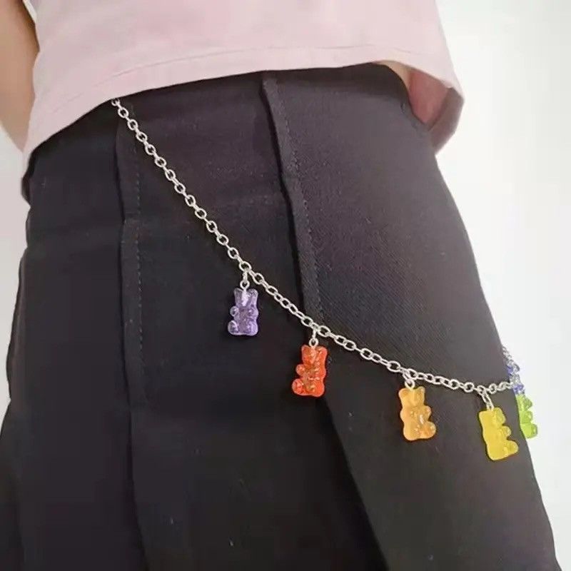 Jewelry Bear Pendant Pocket Wallet Chain Jean Pants Belt Chains Size ONE SIZE - 2 Thumbnail