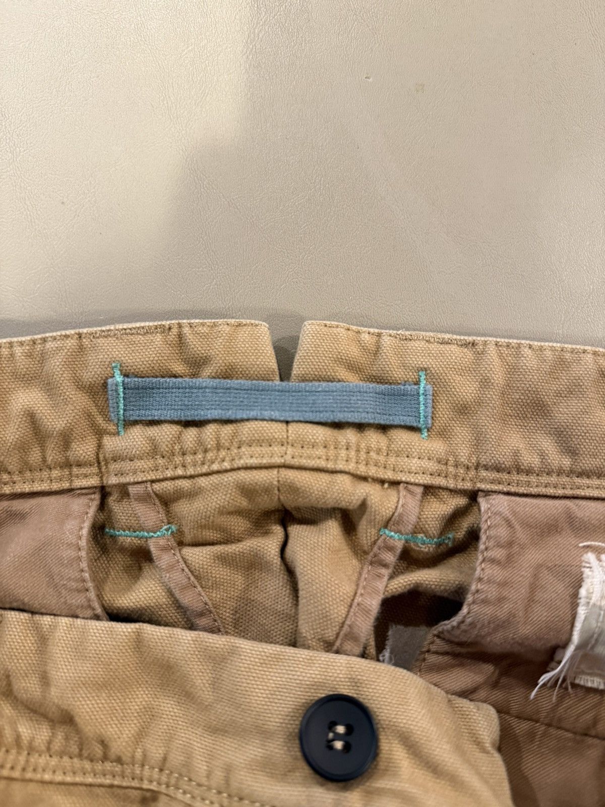 Facetasm × Incotex Beige Distressed Effect Pants Size US 30 / EU 46 - 6 Thumbnail