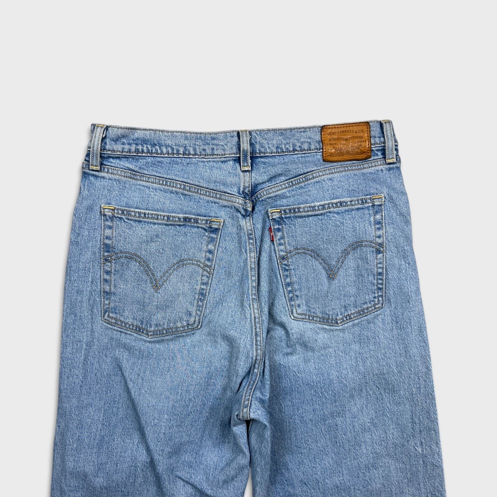 Levi's Levi's Ribcage Straight Jean 32x27 Blue Distressed High Rise Size 32" / US 10 / IT 46 - 7 Thumbnail