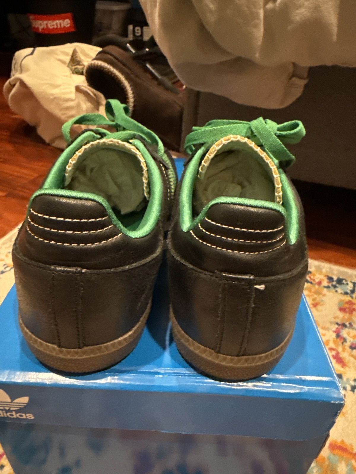Adidas Wales Bonner x Adidas Sambas - Black/Green Size US 8.5 / EU 41-42 - 6 Thumbnail