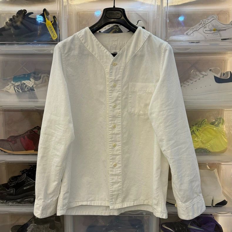 Visvim visvim Long sleeve baseball shirt Collarless shirt 2501-Nex Size US S / EU 44-46 / 1 - 1 Thumbnail