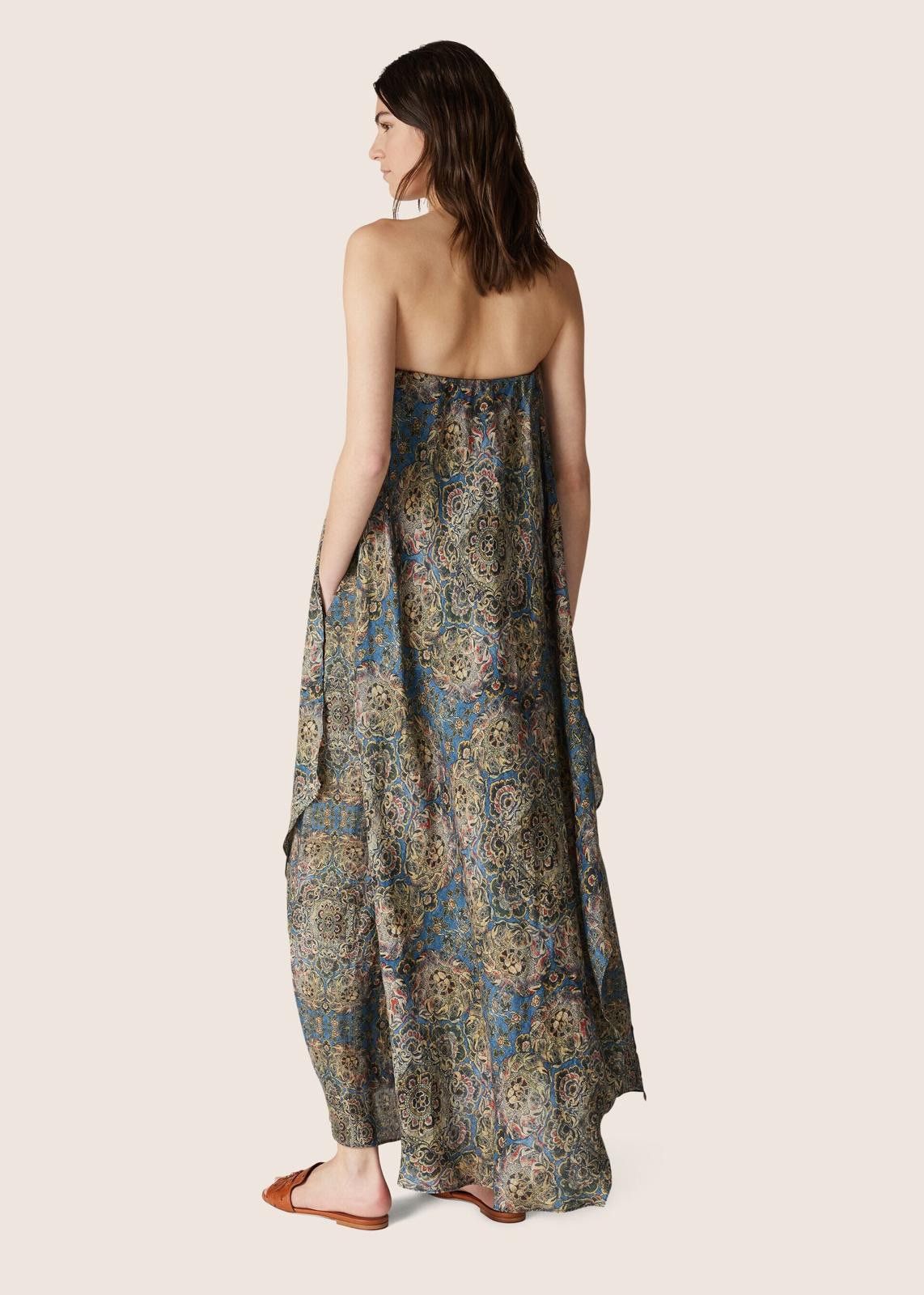 Loro Piana o1srvl11e1224 Gabi Strapless Long Dress in Multicolor Size L / US 10 / IT 46 - 4 Thumbnail