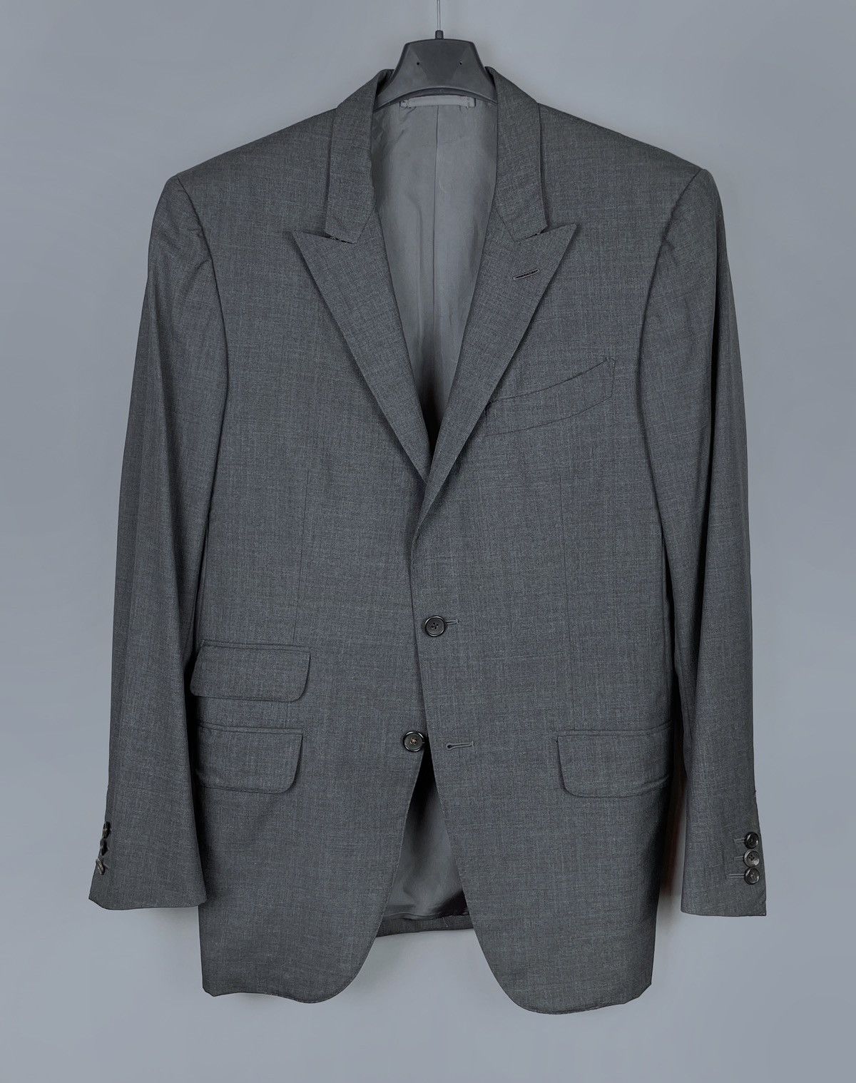 Tom Ford TOM FORD Base F 100% Wool Solid Suit Jacket Pants Size 48R Size 48R - 4 Thumbnail