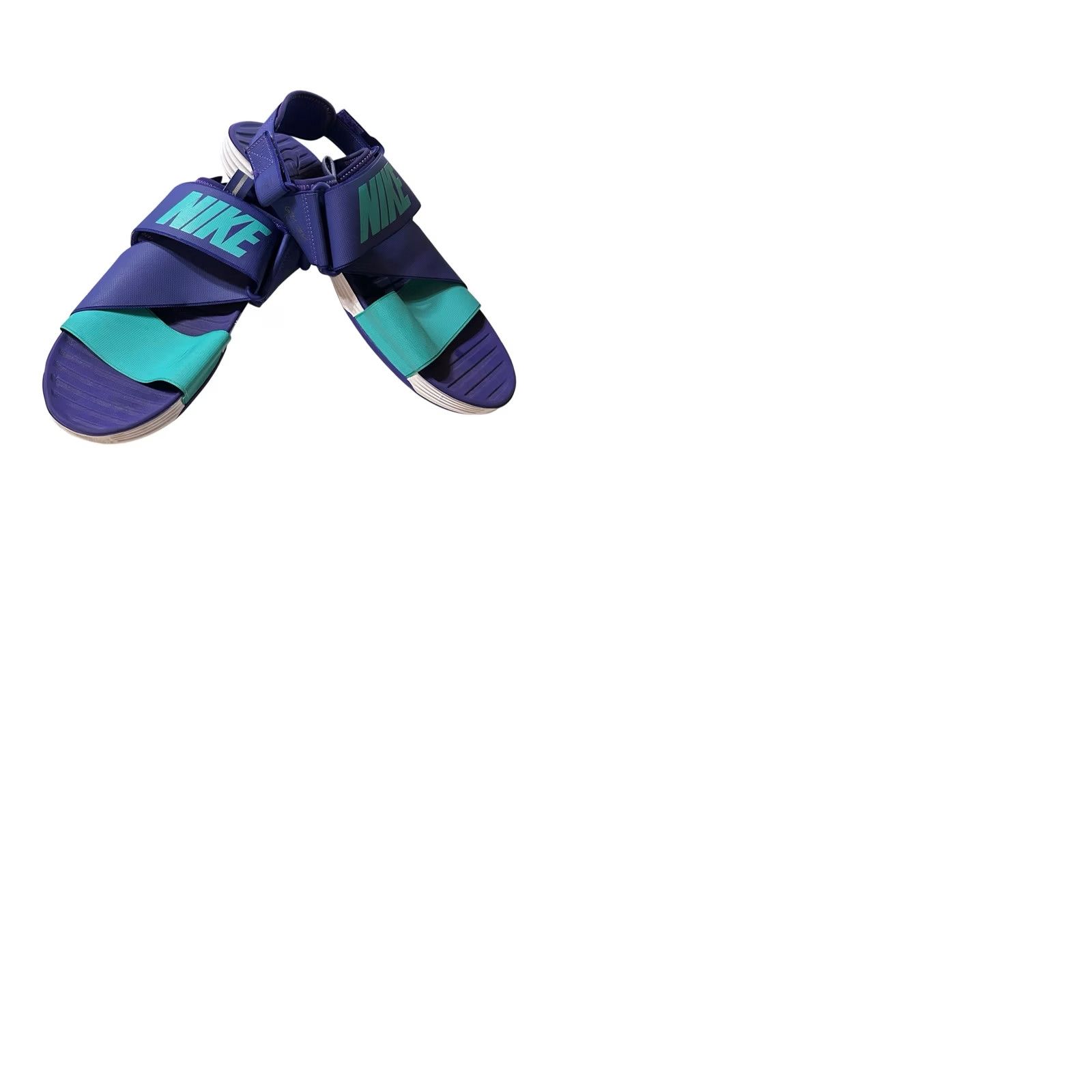 Nike Nike ACG Air Deschutz Sandals Women's 9 Purple & Teal Nylon Rubber Neoprene Hook & Loop Slip-On Casual Outdoor Sports Size US 9 / IT 39 - 12 Thumbnail