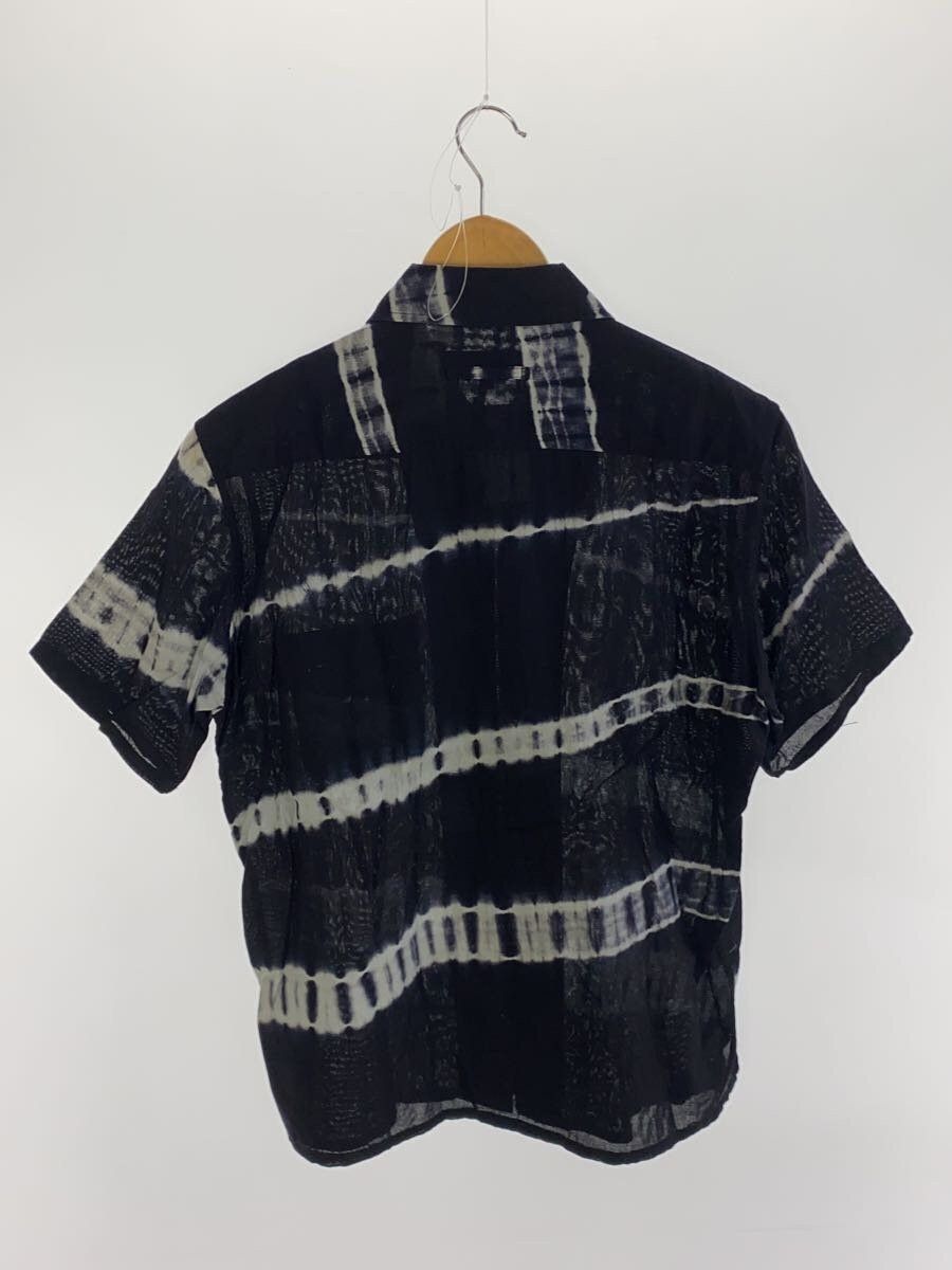 Streak Print Short Sleeve Zip Shirt