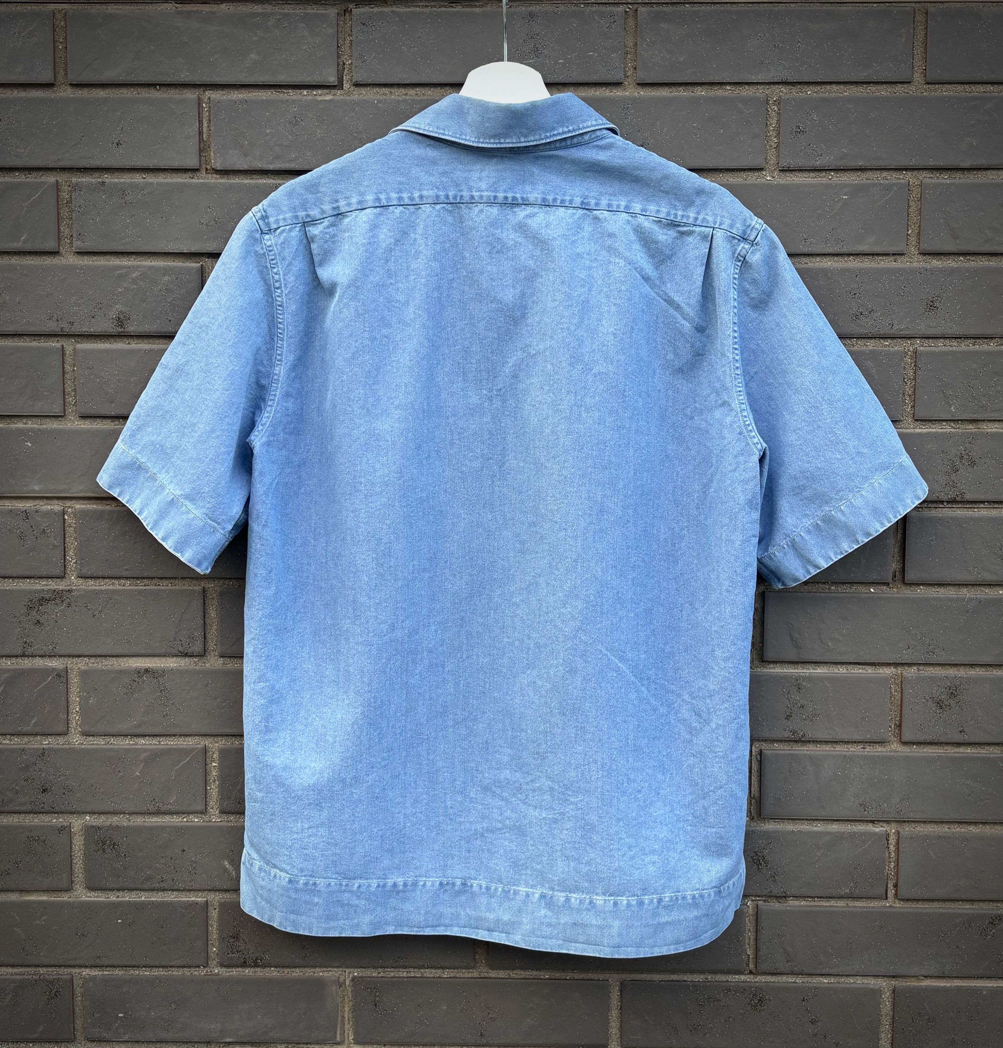 Acne Studios Acne Studios Elm Short Sleeve Denim Shirt Size US M / EU 48-50 / 2 - 3 Thumbnail
