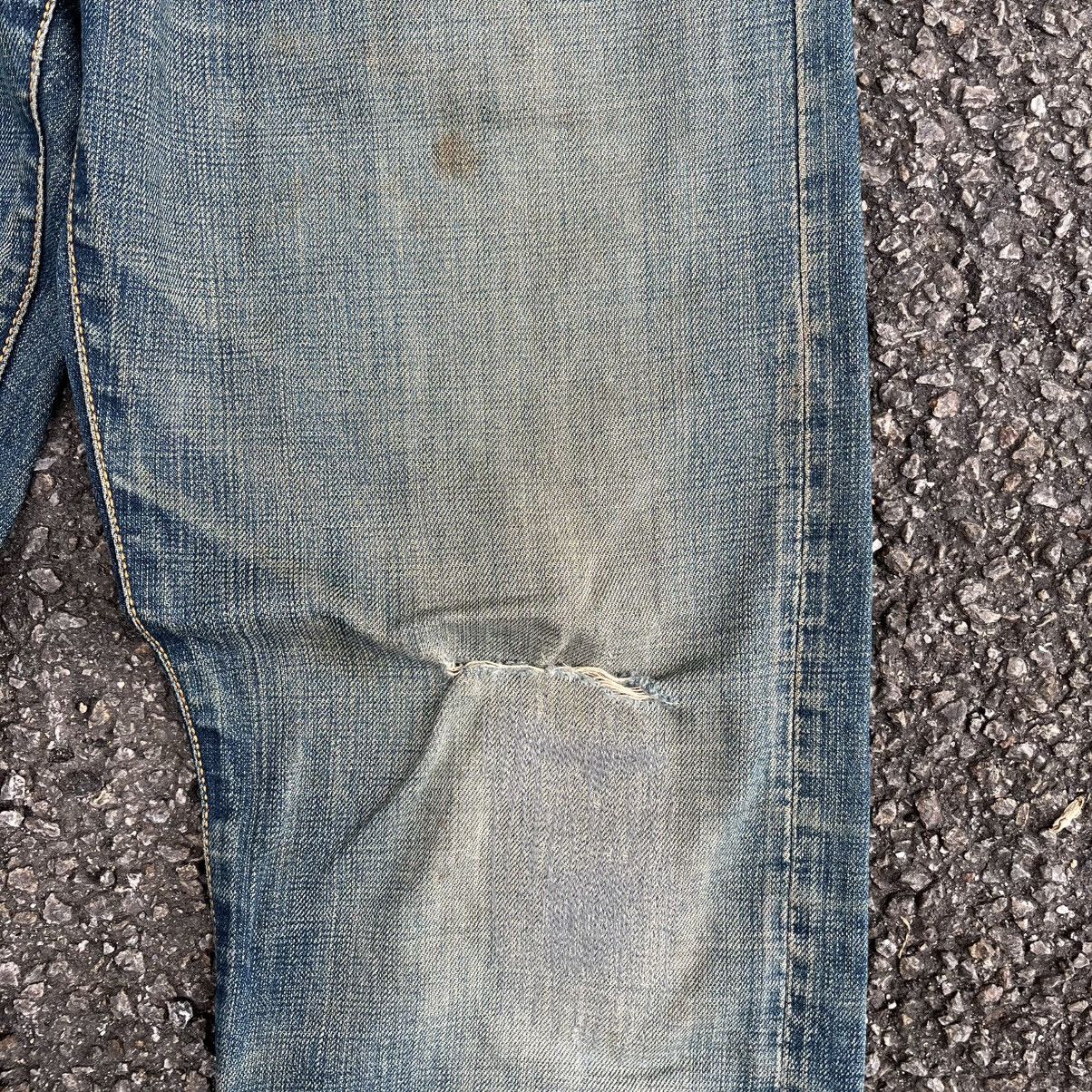 Japanese Brand Japanese Selvedge Denim Rusty Distressed Red Line Jeans Size US 34 / EU 50 - 4 Thumbnail