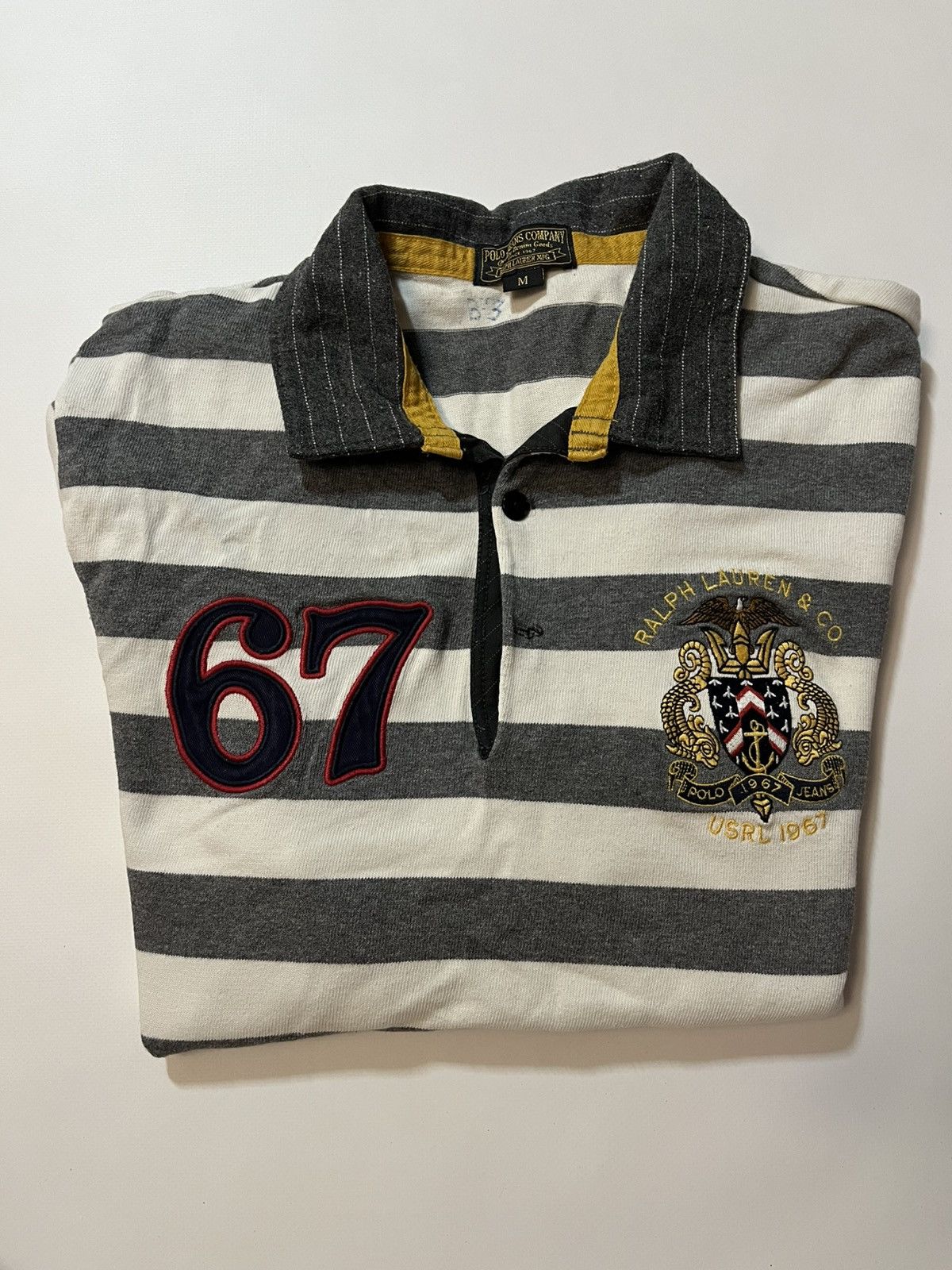 Polo Ralph Lauren Vintage Polo Ralph Lauren Stripped Cotton Longsleave 67 Size US M / EU 48-50 / 2 - 8 Thumbnail