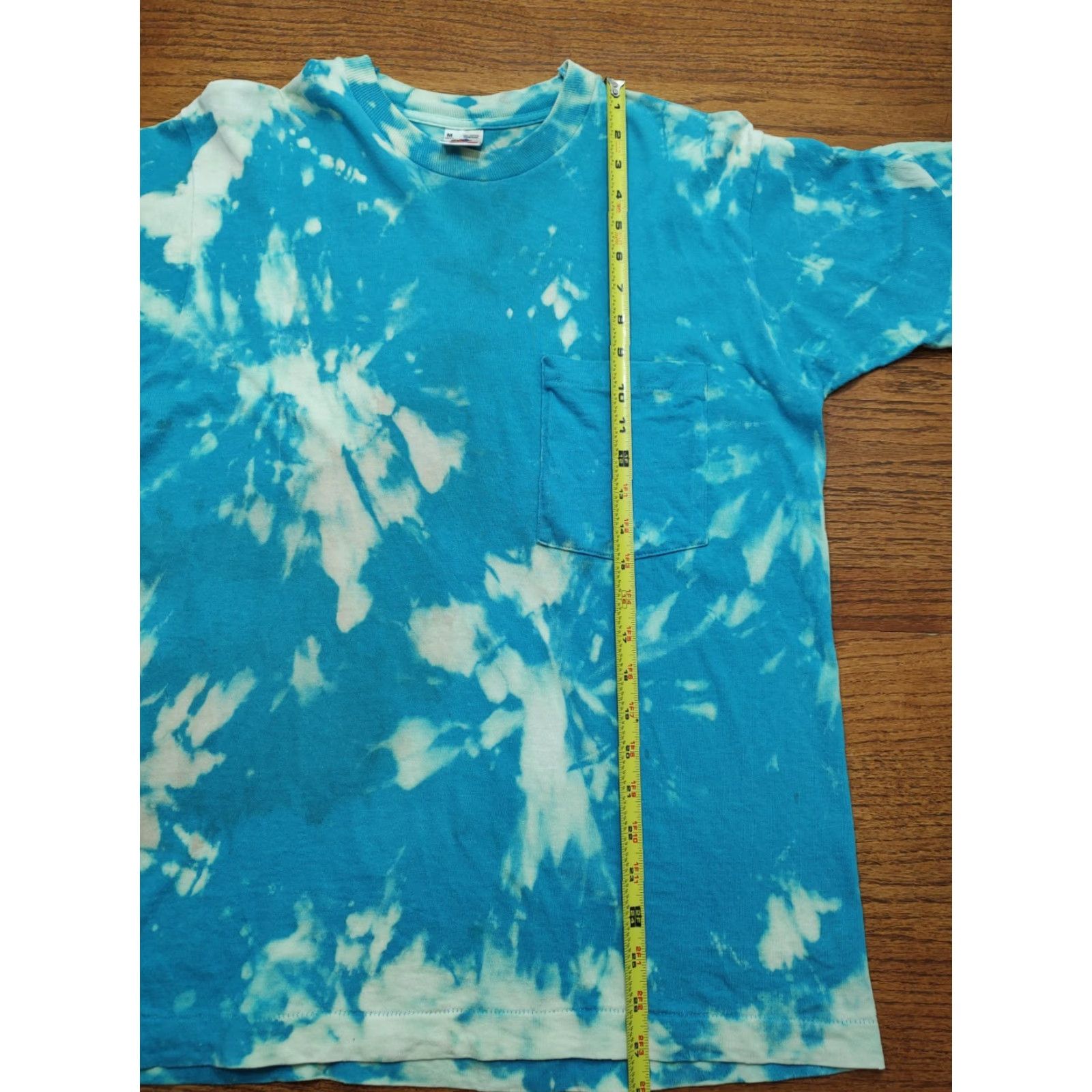 Fruit Of The Loom VINTAGE Fruit Of The Loom Shirt 90s 80s Tie Dye USA Blue Medium M Crew Neck Cotton Blend Men Size US M / EU 48-50 / 2 - 4 Thumbnail