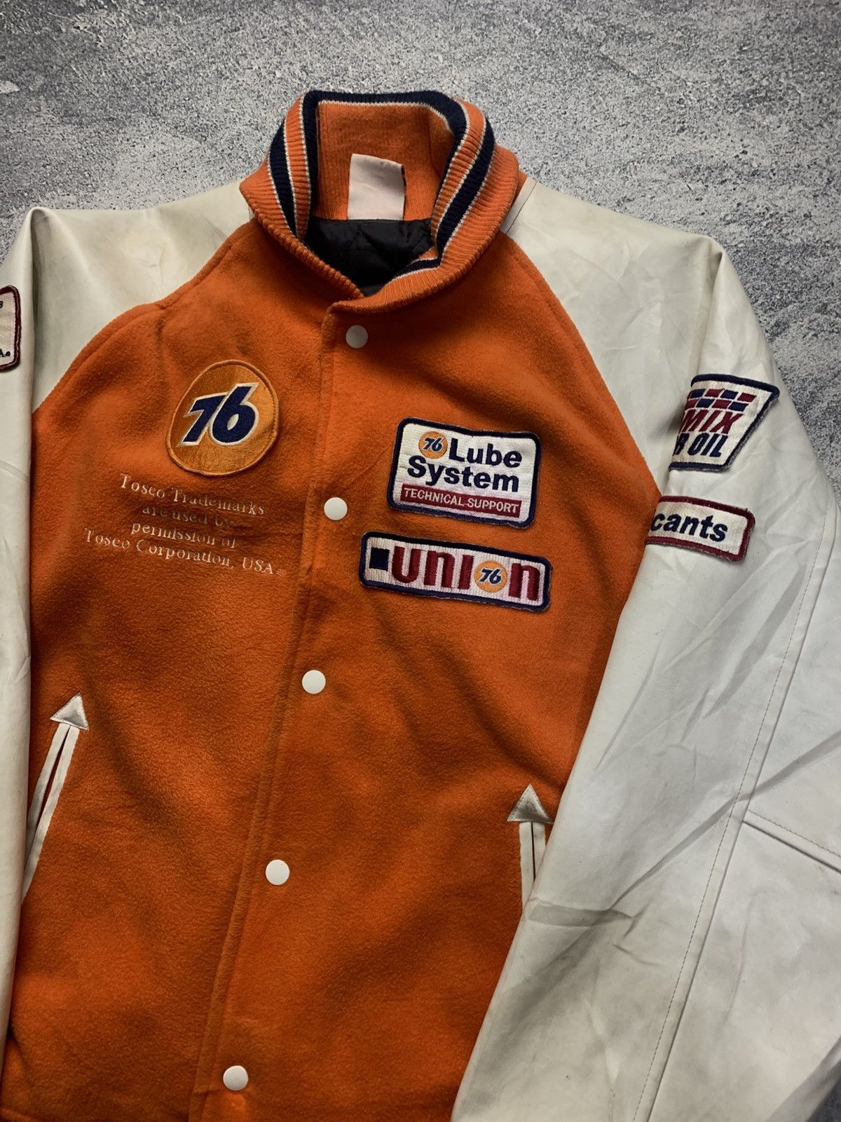 Vintage 🐍 Vintage 76 Lubricants Varsity Jacket Size US L / EU 52-54 / 3 - 4 Thumbnail