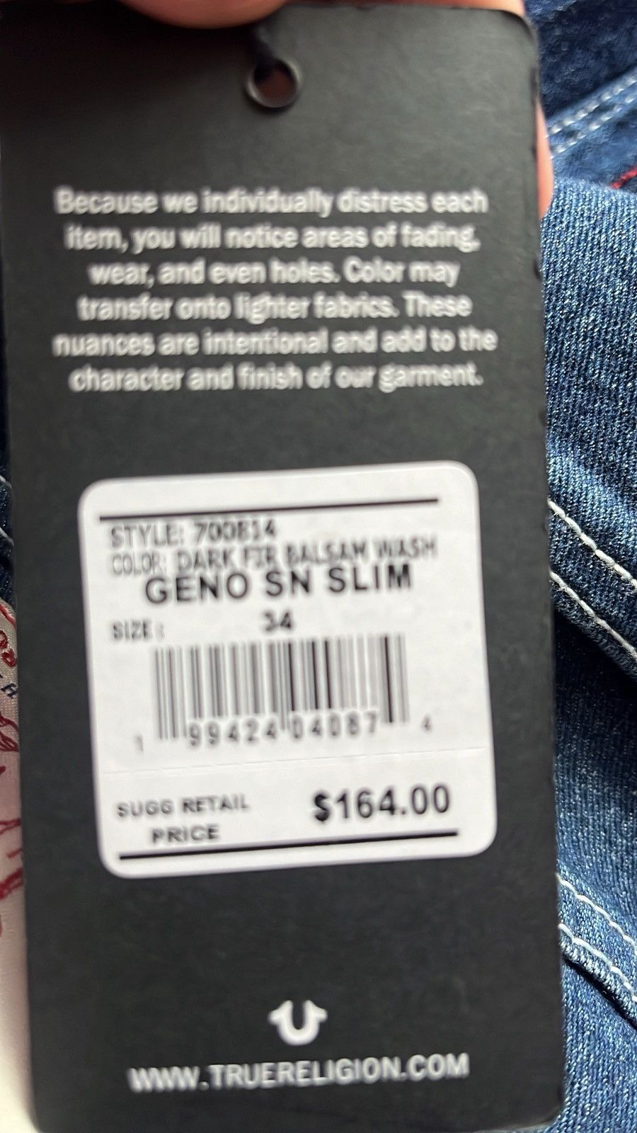 True Religion True Religion Blue Jeans Size US 34 / EU 50 - 6 Thumbnail