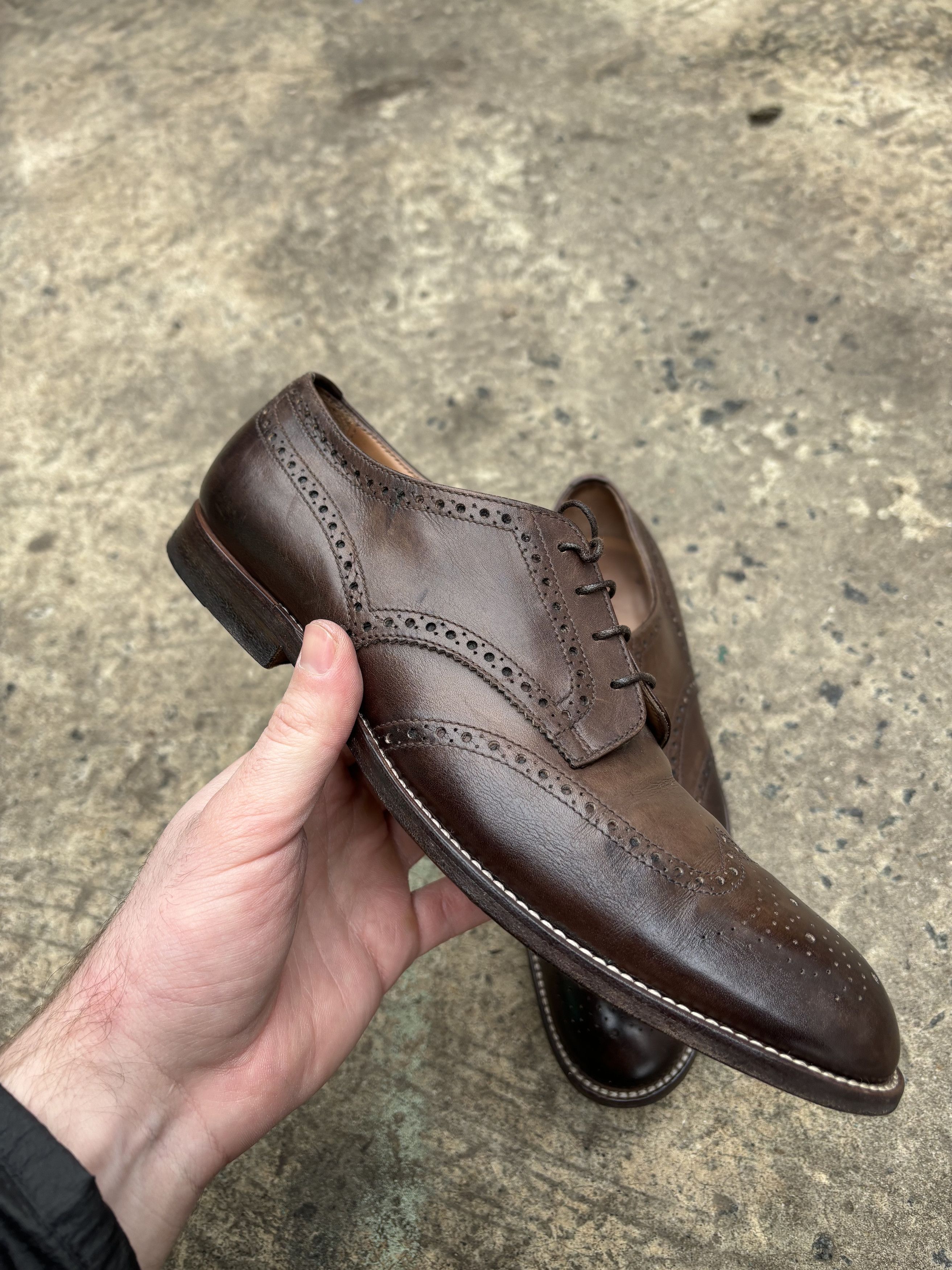 Margaret Howell RRP£650.00 Margaret Howell Chestnut Brogue Shoes Size US 8 / IT 38 - 2 Thumbnail