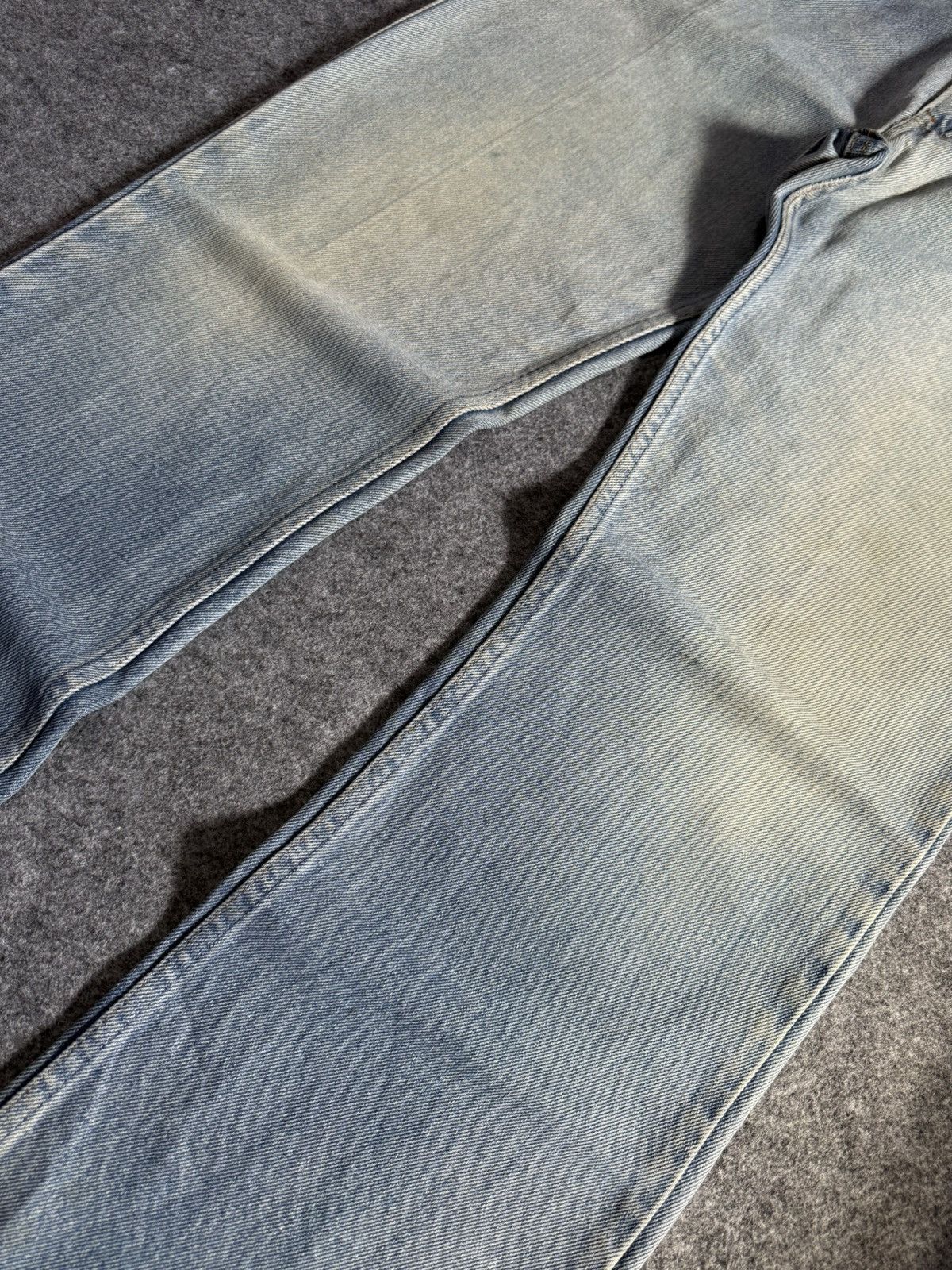 Levi's 80s Vintage Levis 575 Orange Tab Muddy Light Wash Jeans Size US 35 - 7 Thumbnail