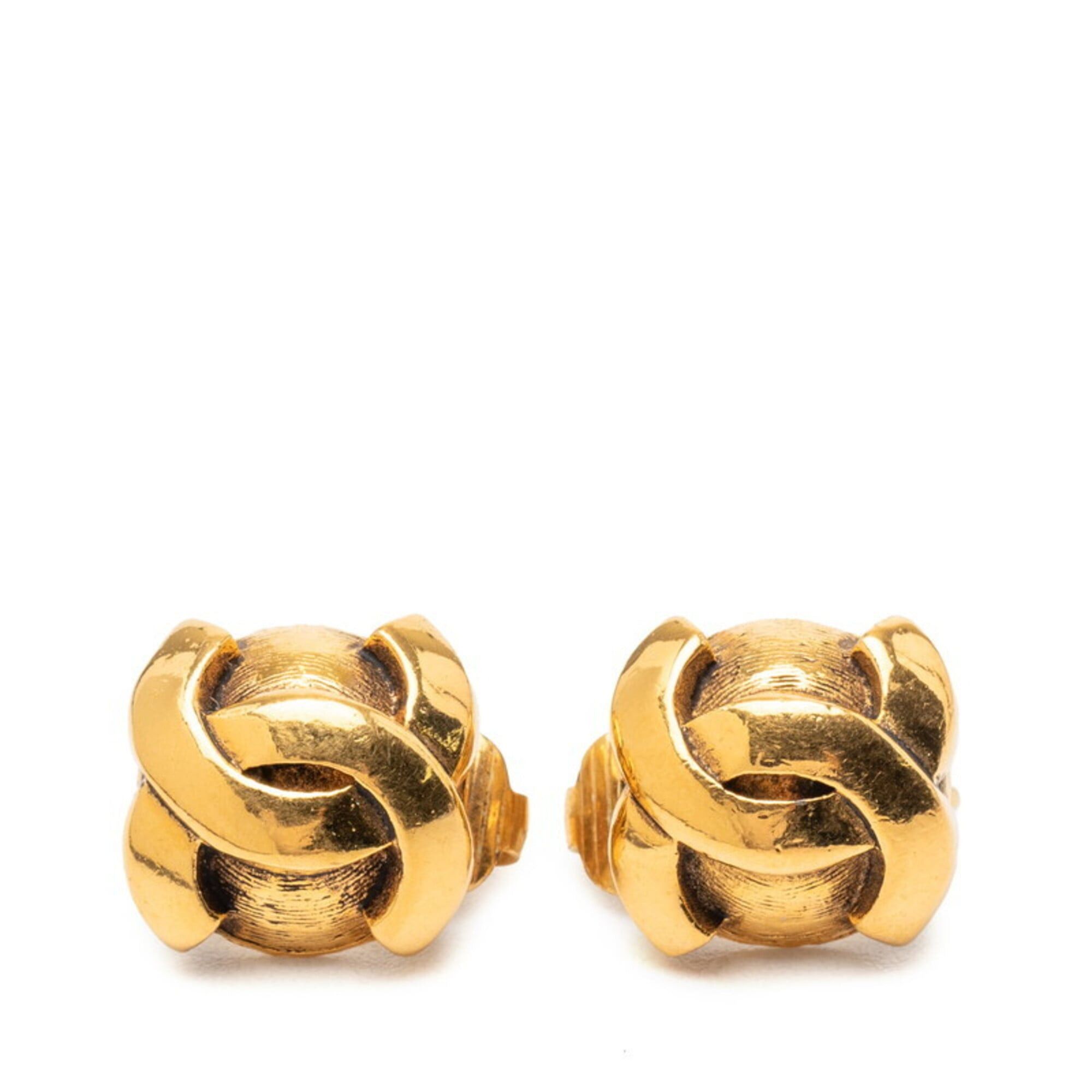 Chanel Chanel Coco Mark Earrings, Gold Plated, Women's CHANEL Size ONE SIZE - 1 Thumbnail