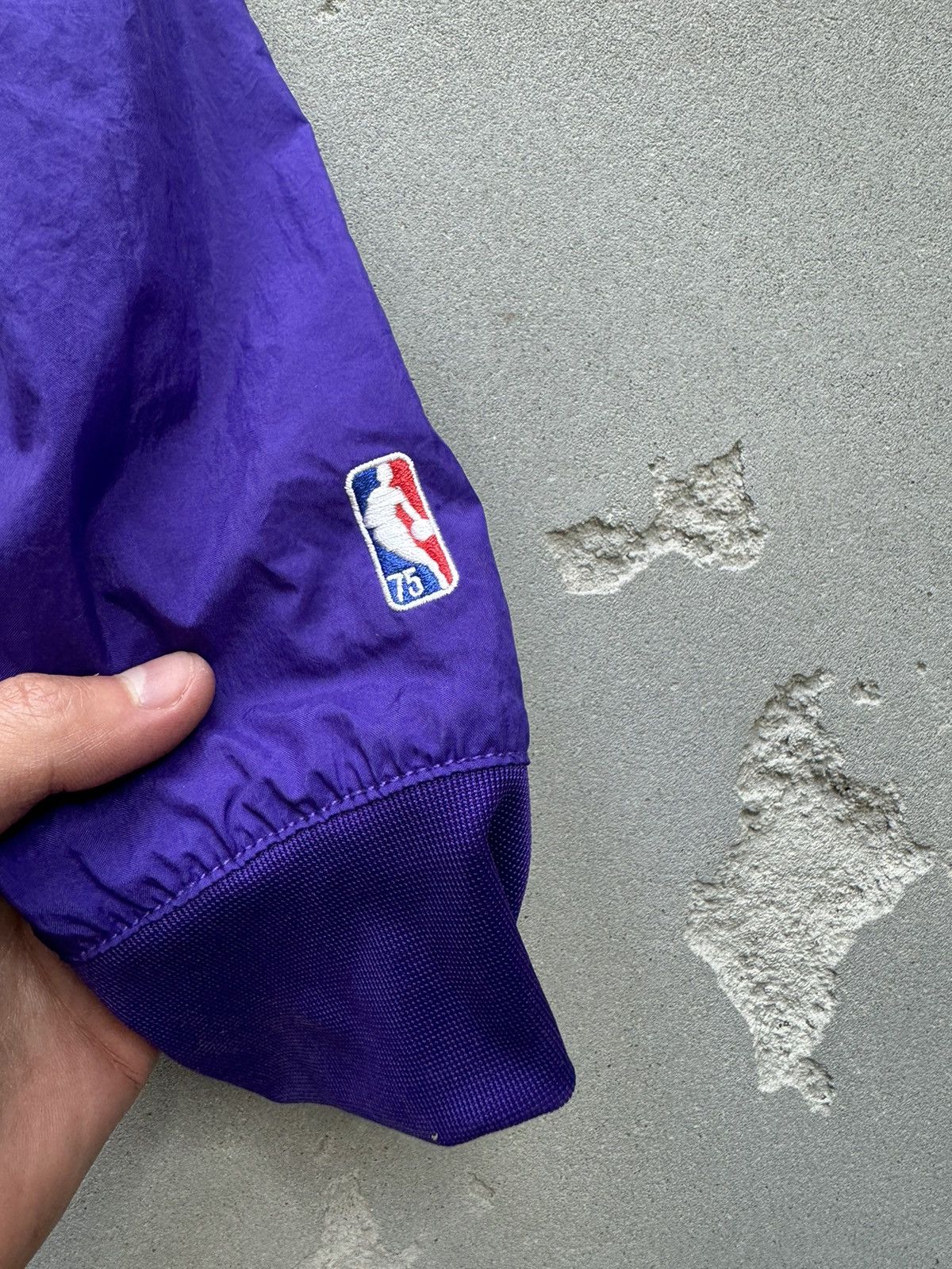 NBA × Nike × Vintage NIKE LAKERS NYLON JACKET 90s Size US S / EU 44-46 / 1 - 3 Thumbnail