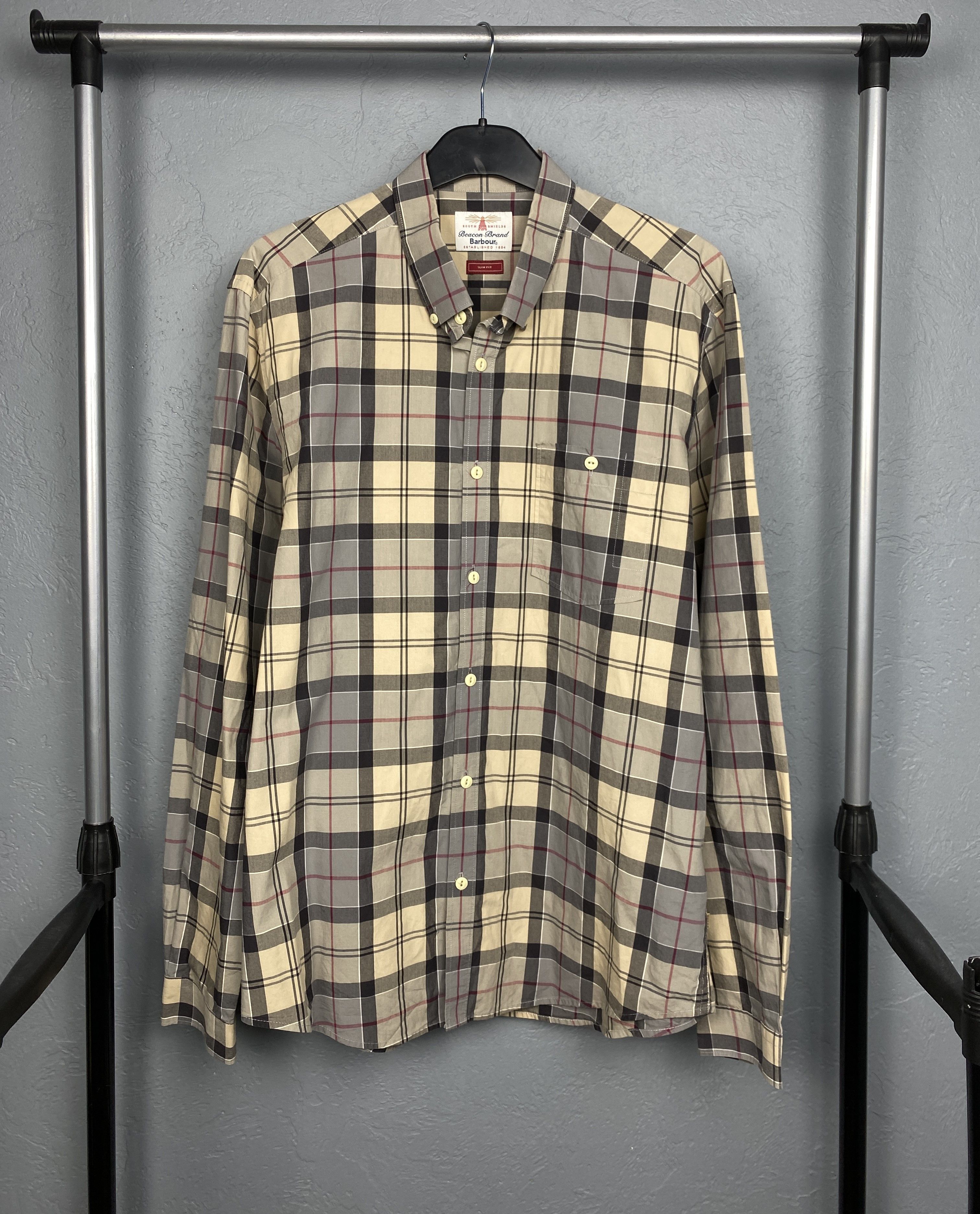 Barbour Barbour Vintage Mens Tartan Plaid Long Sleeve Shirt Size US L / EU 52-54 / 3 - 1 Thumbnail