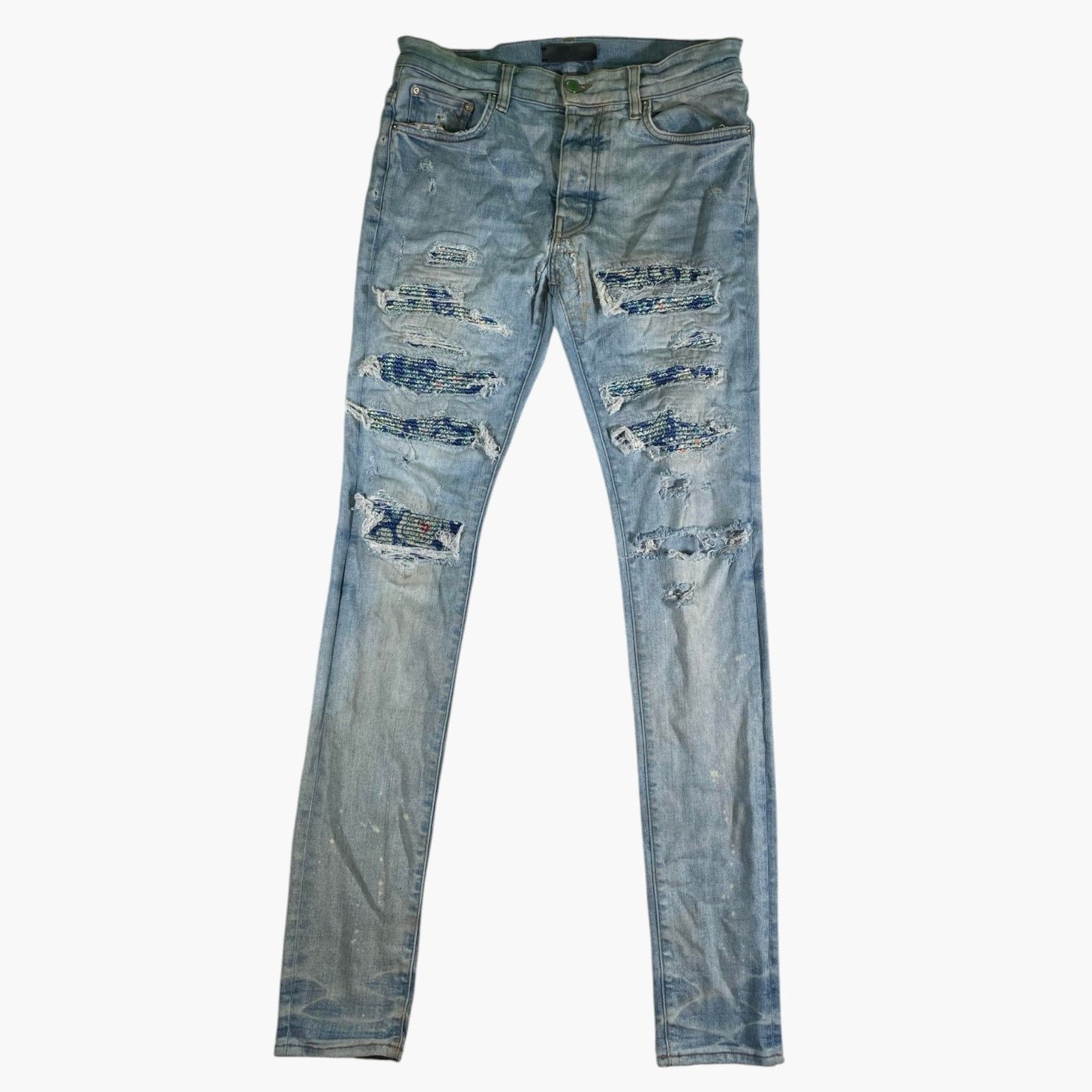 Ksubi Ksubi Black Wash Distressed Jeans Size US 30 / EU 46 - 1 Thumbnail