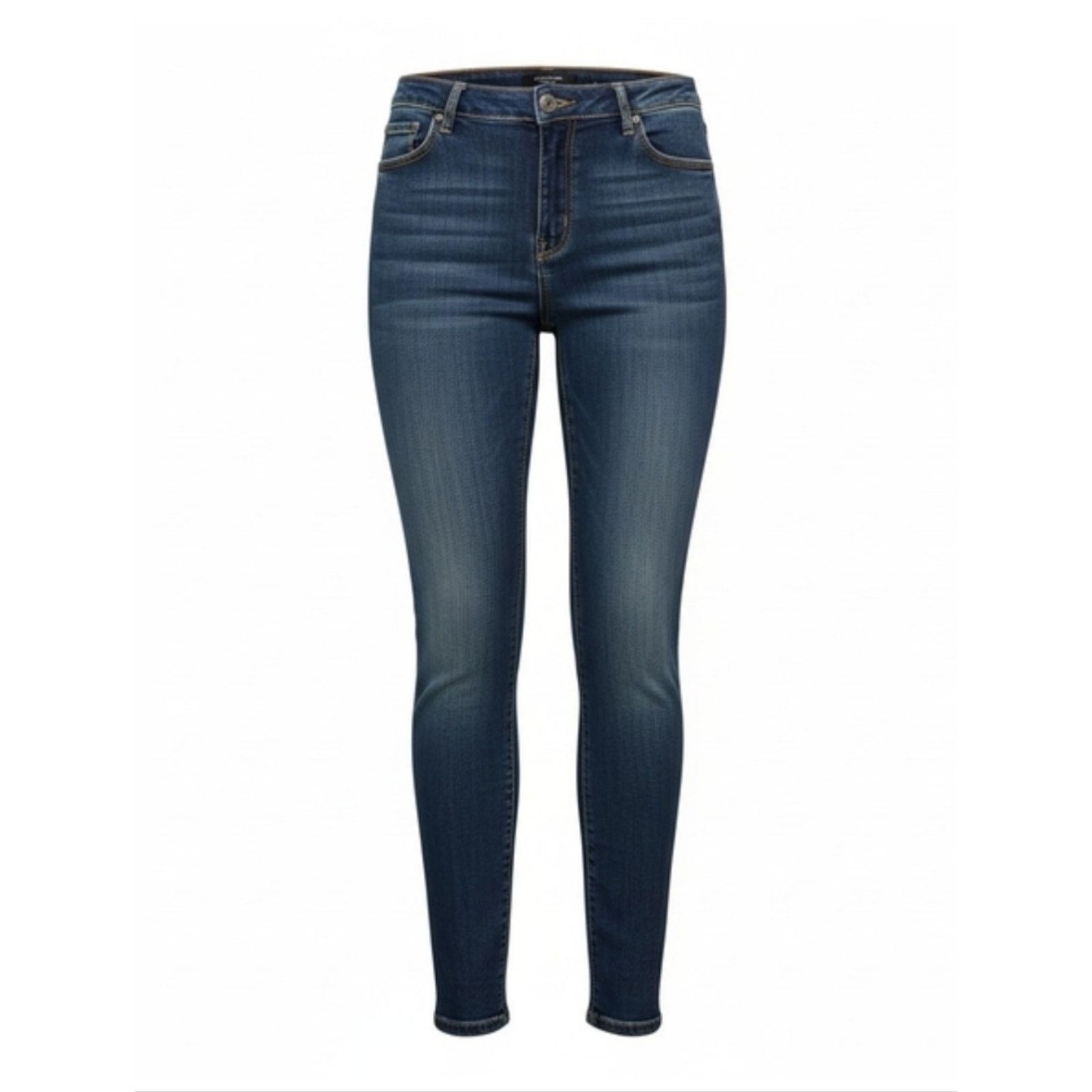 Vera Wang Simply Vera Vera Wang Skinny Jeans Size 14 Dark Wash Yellow Size 36" / US 14 / IT 50 - 10 Thumbnail