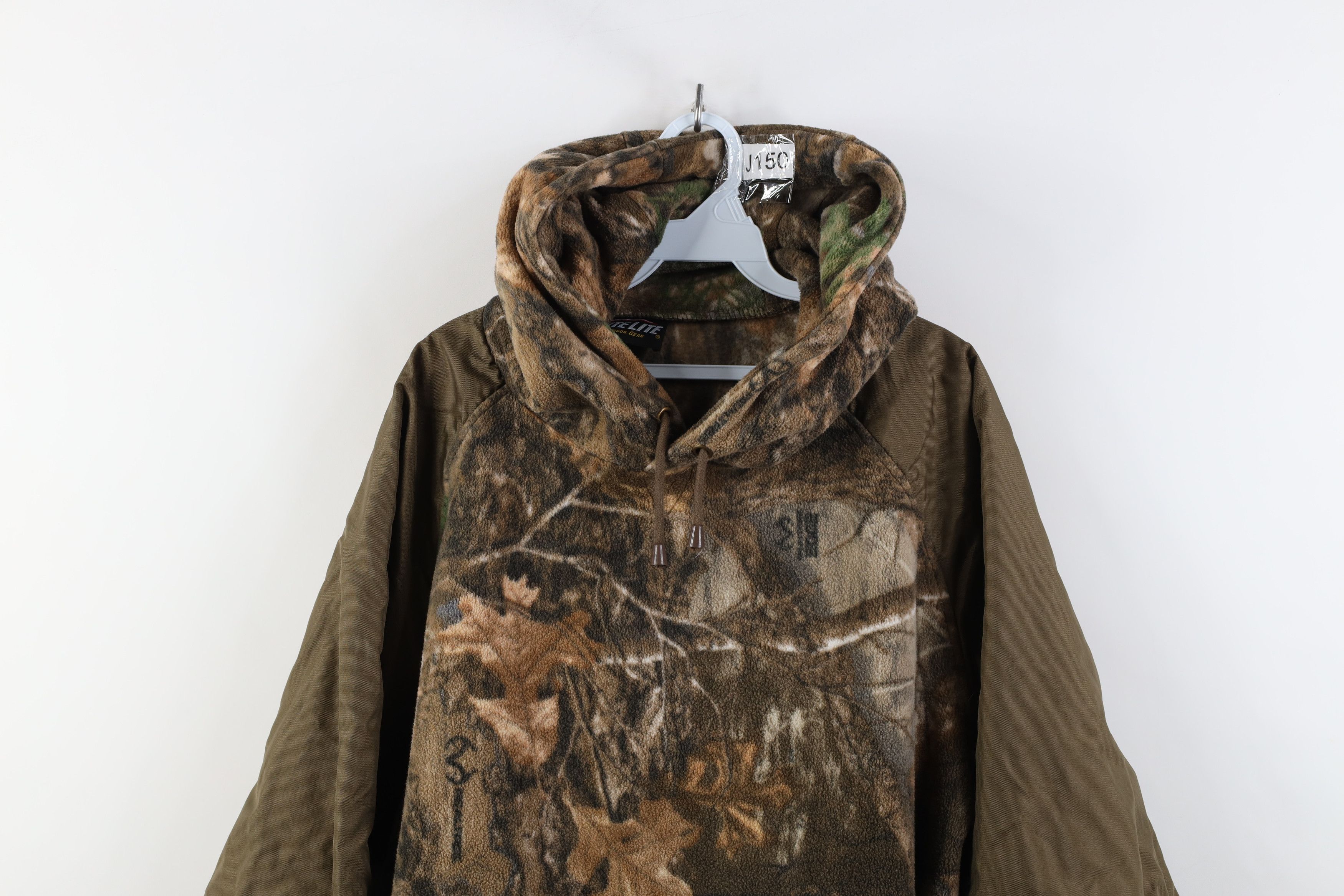 Vintage Vintage 90s Y2K Streetwear Camouflage Fleece Hoodie Jacket Size US XXL / EU 58 / 5 - 2 Thumbnail