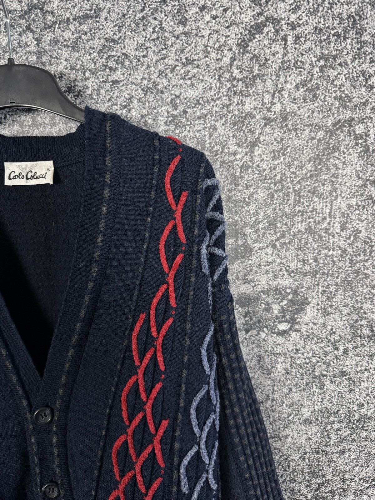 Carlo Colucci Men’s Carlo Colucci Vintage Cardigan Wool Sweater Size 52 Size US XXL / EU 58 / 5 - 2 Thumbnail