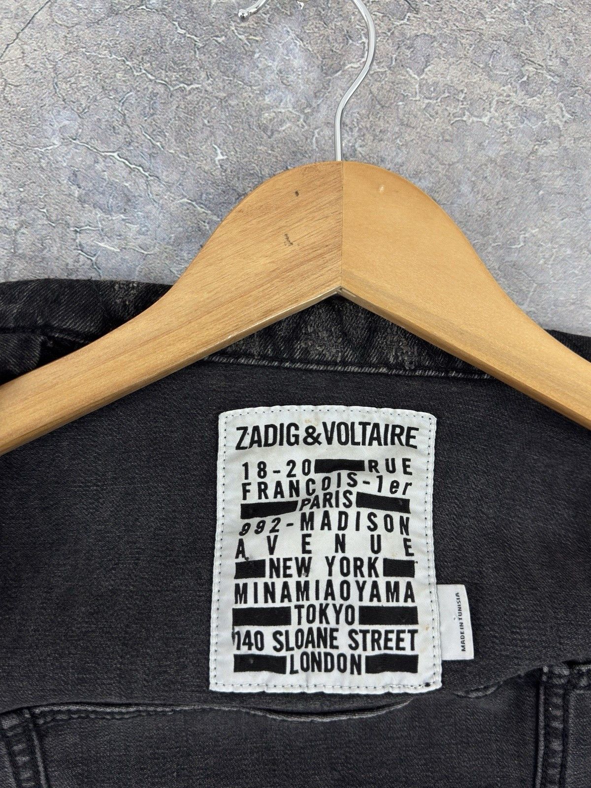 Zadig & Voltaire Zadig & Voltaire Kioky Distressed Denim Women’s Black Jacket Size XS / US 0-2 / IT 36-38 - 13 Thumbnail