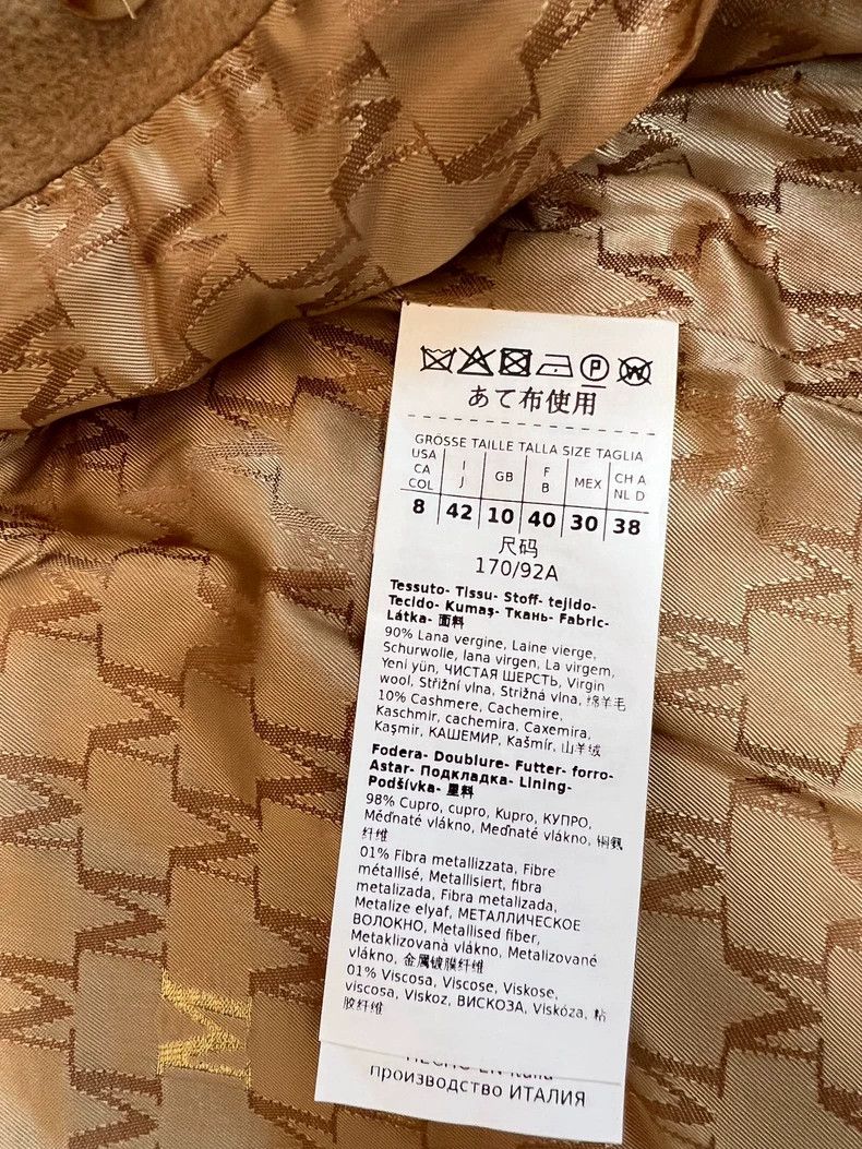 Max Mara Max Mara 101801 Madame coat classic camel. Size L / US 10 / IT 46 - 8 Thumbnail