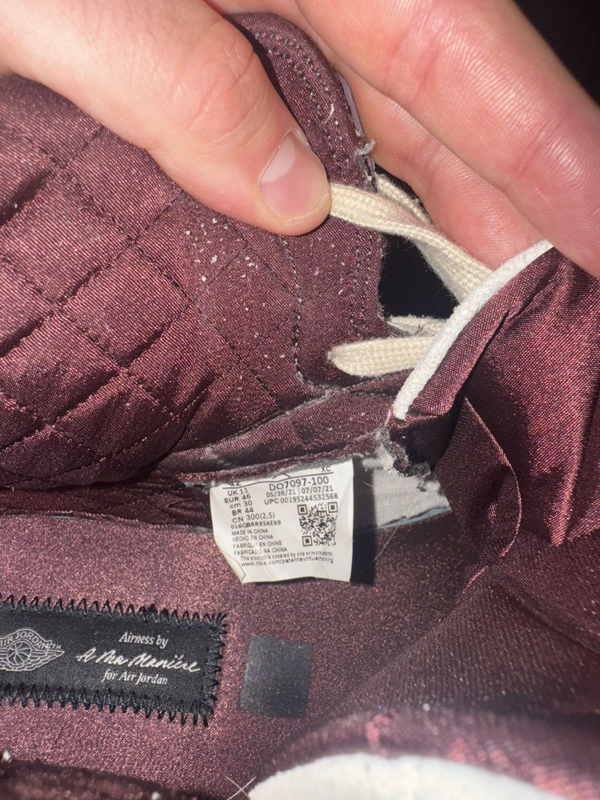 A Ma Maniere × Jordan Brand Jordan 1 A Ma Maniere (size 12) Size US 12 / EU 45 - 6 Thumbnail