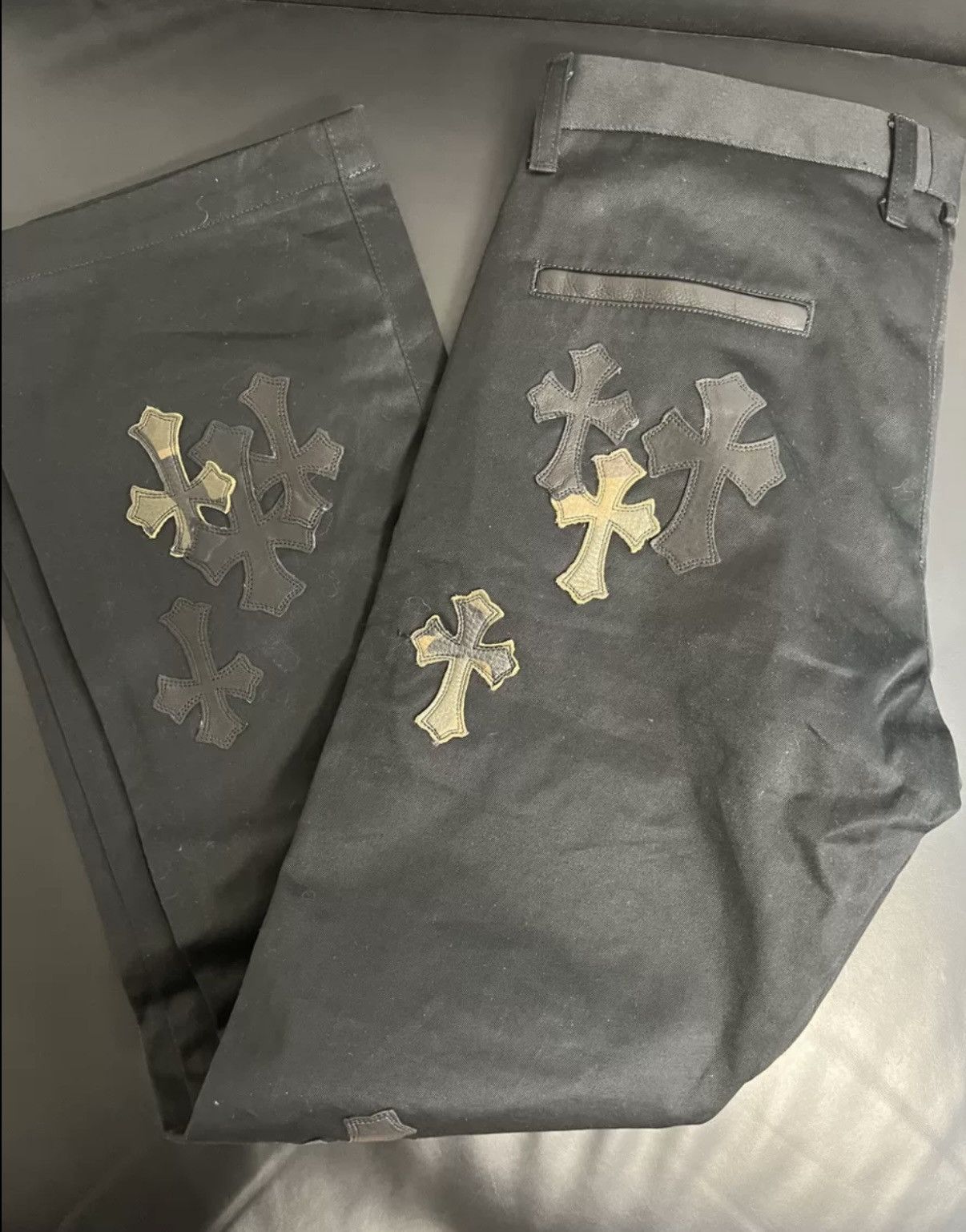 Chrome Hearts Chrome hearts camo patchwork jeans Size US 34 / EU 50 - 5 Thumbnail