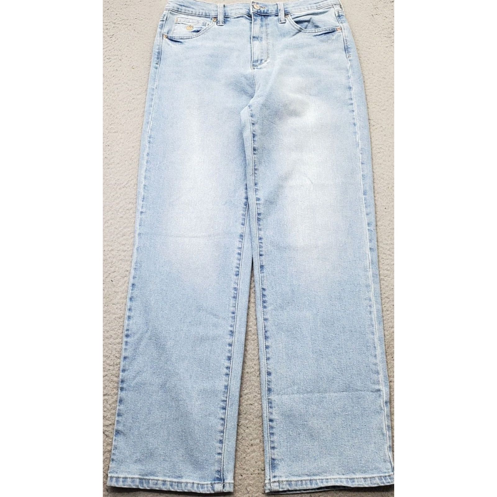 Gloria Vanderbilt Gloria Vanderbilt Jeans Womens 6 Blue Denim Stretch Relaxed Fit Straight Leg Shirt? Size 28" / US 6 / IT 42 - 2 Thumbnail