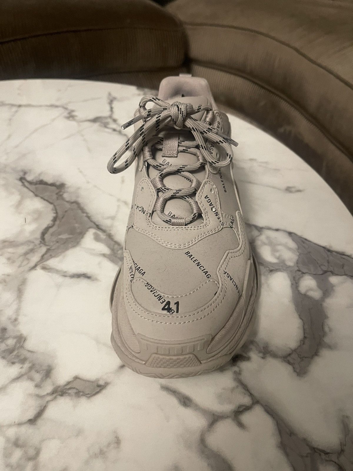 Balenciaga Balenciaga Triple S Grey All Over Size US 8 / EU 41 - 5 Thumbnail