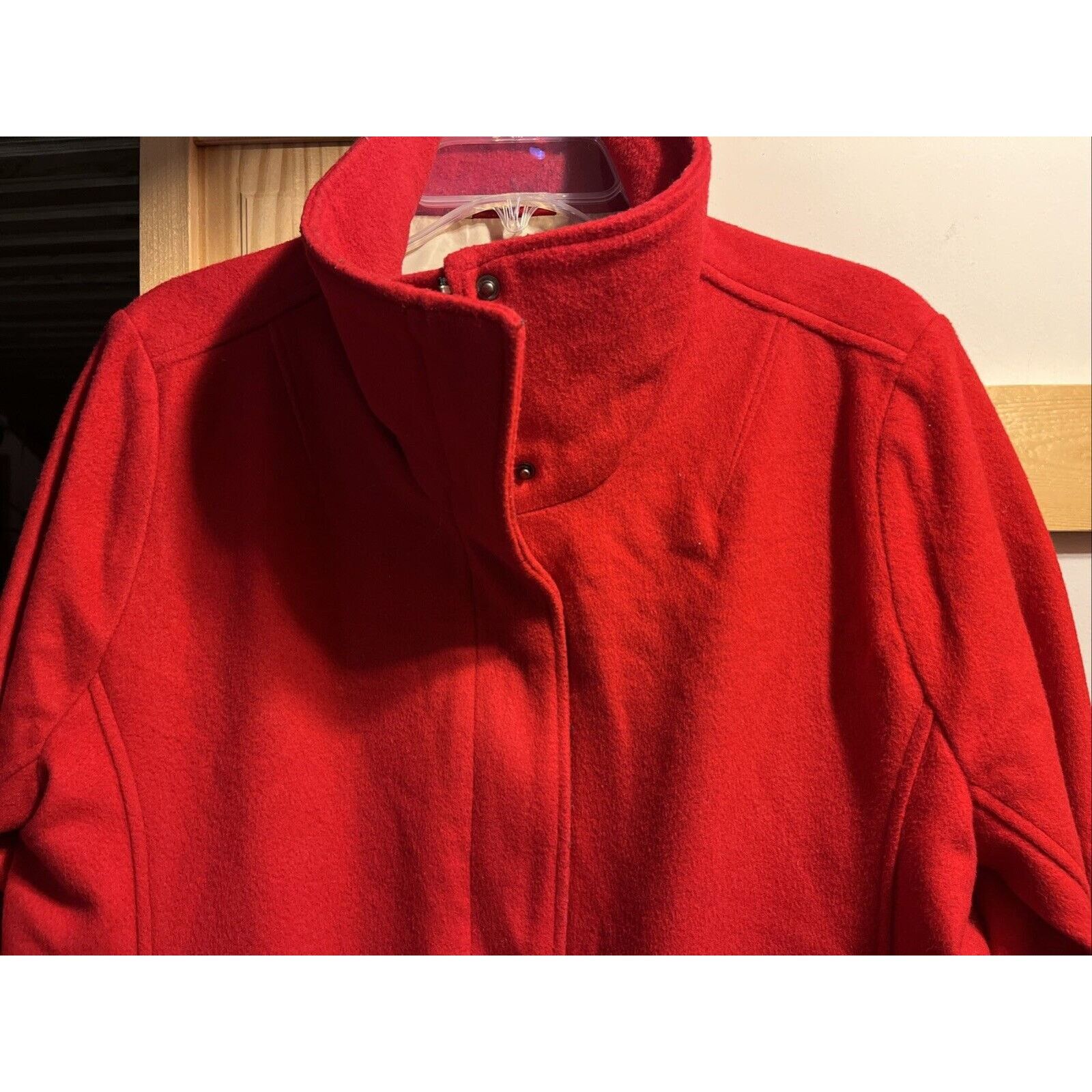 Pendleton Pendleton Cascade Coat Womens L Red Wool Blend Long Sleeve Size L / US 10 / IT 46 - 7 Thumbnail