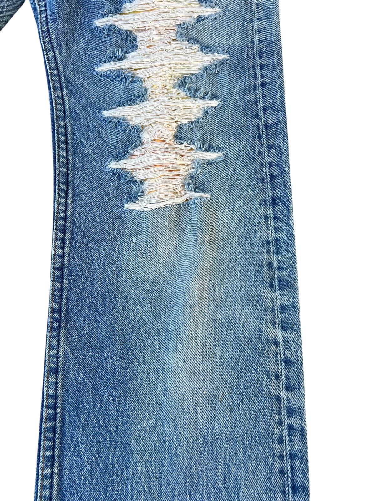 Levi's Vintage 80s Levi’s 501 Ripped Distressed Denim Jeans Size US 30 / EU 46 - 12 Thumbnail