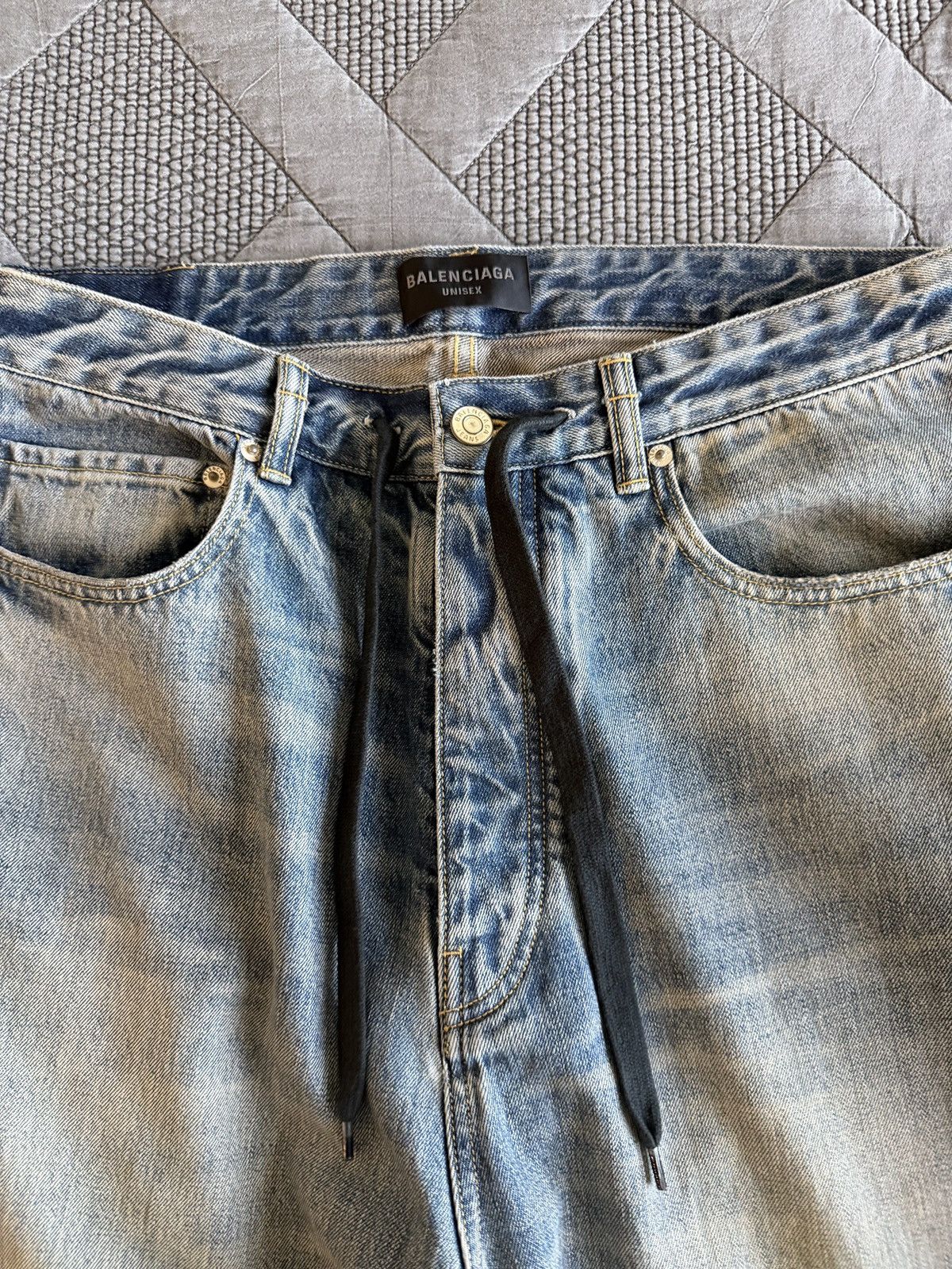 Balenciaga Balenciaga Drawstring Jeans Size US 34 / EU 50 - 2 Thumbnail