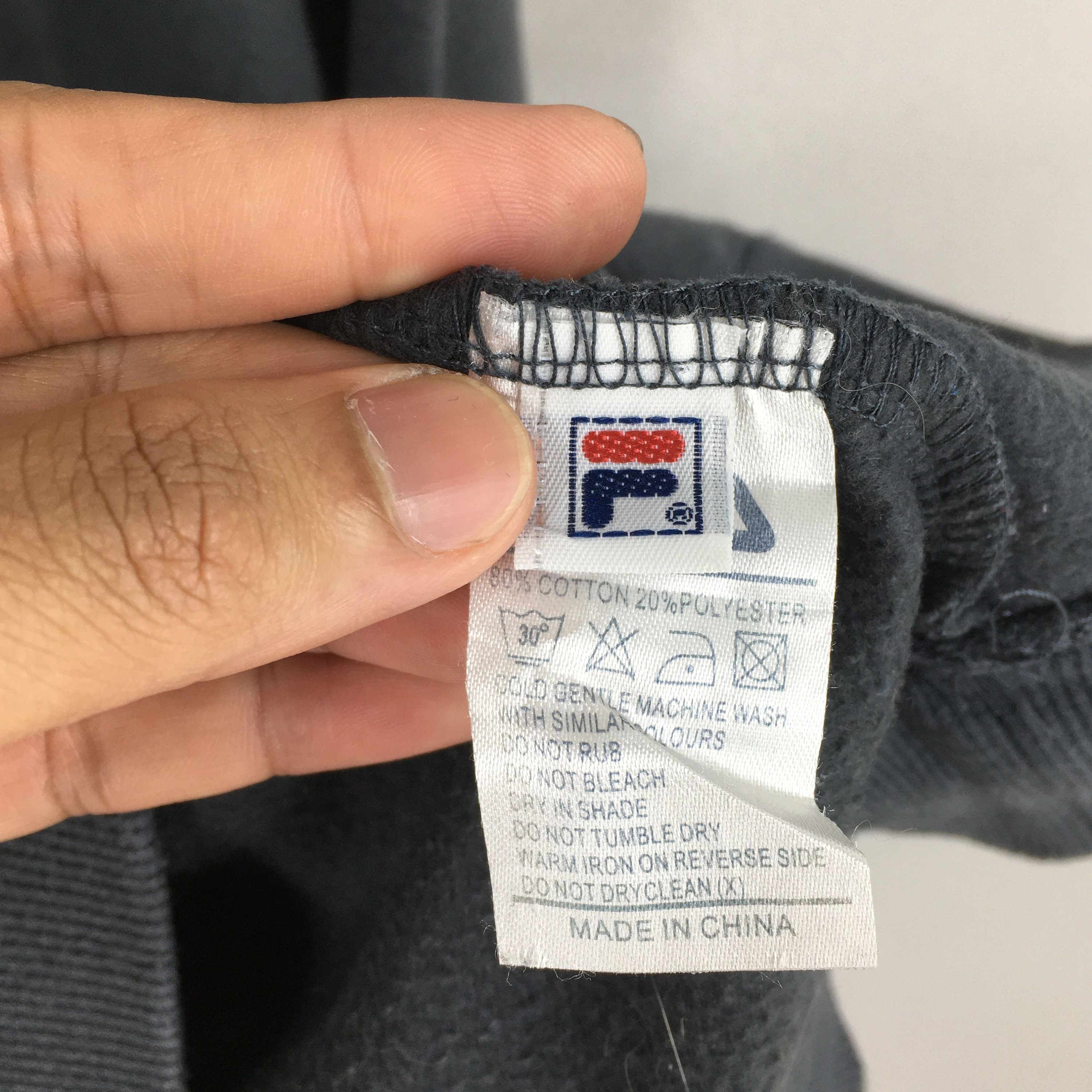 Fila × Vintage Vintage Fila Biella Italia Gray Hoodie Large Size US L / EU 52-54 / 3 - 7 Thumbnail