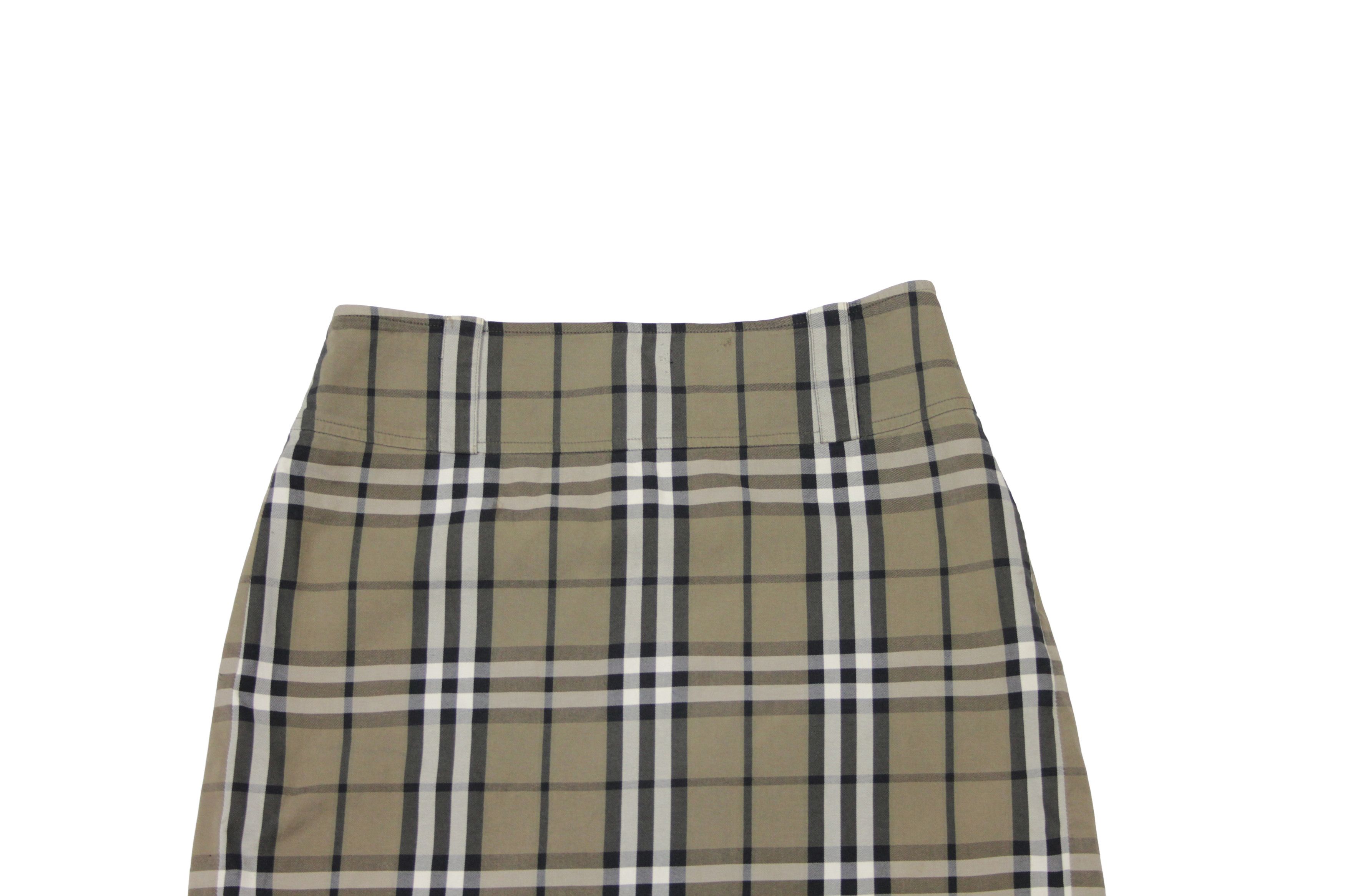 Burberry Nova Check Midi Skirt Size 27" / US 4 / IT 40 - 3 Thumbnail