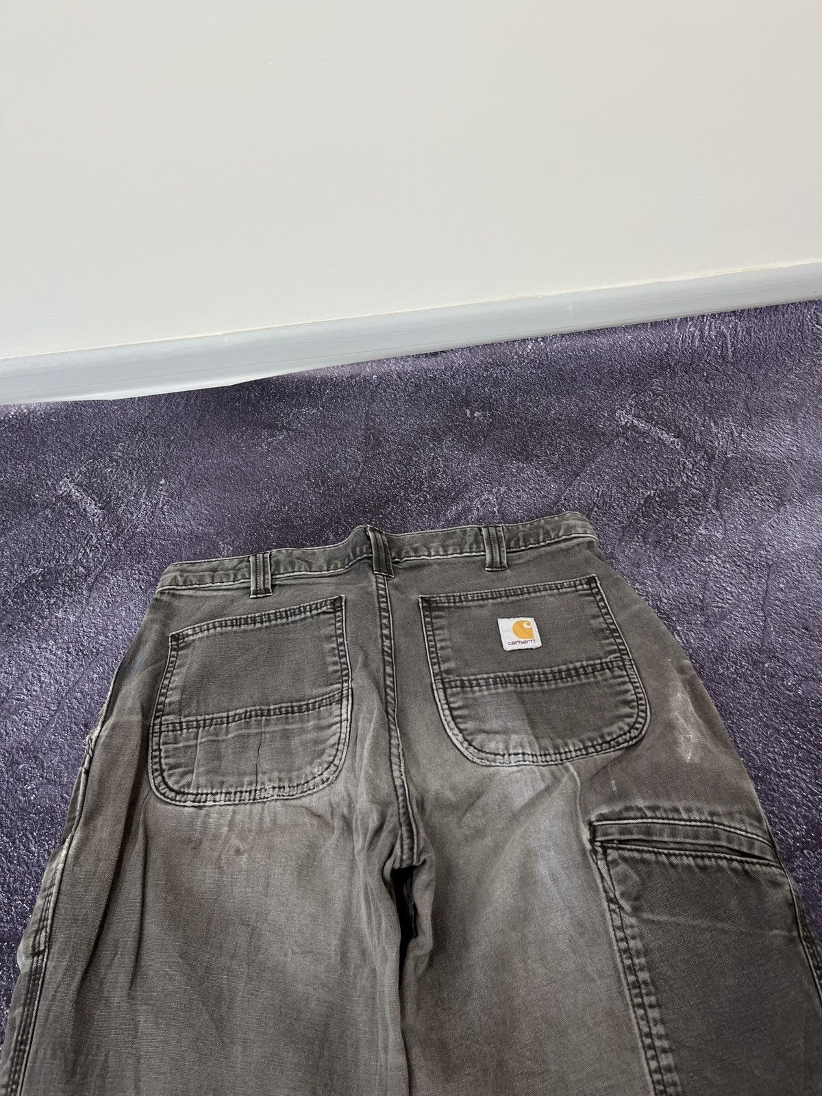 Carhartt × Vintage Vintage 90s Carhartt Work Baggy Cargo Pants Jeans Size US 32 / EU 48 - 3 Thumbnail
