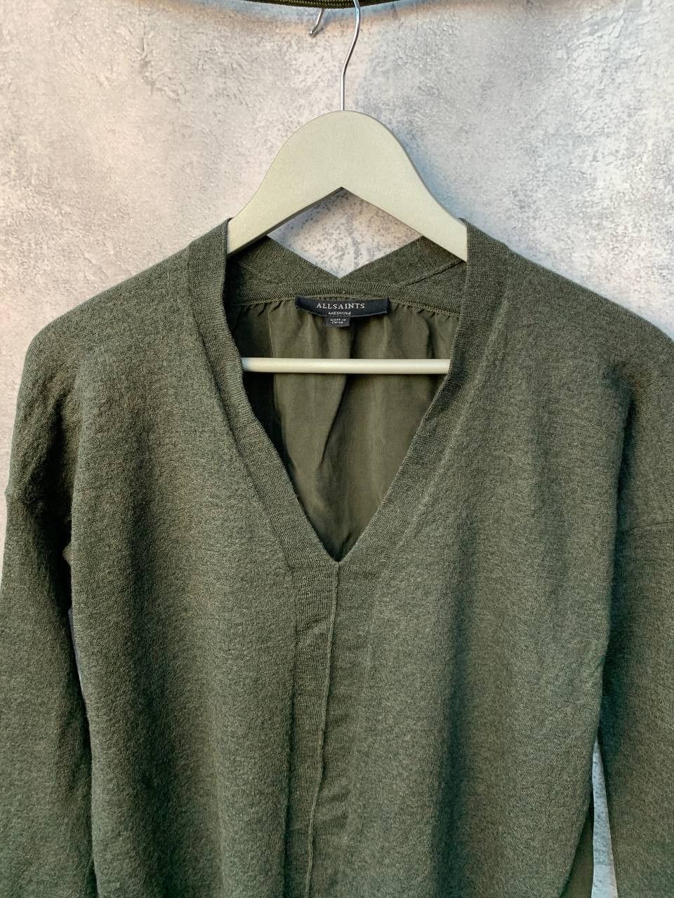 Allsaints ALLSAINTS Arly V-Neck Jumper Blouse Sweater Size M / US 6-8 / IT 42-44 - 6 Thumbnail