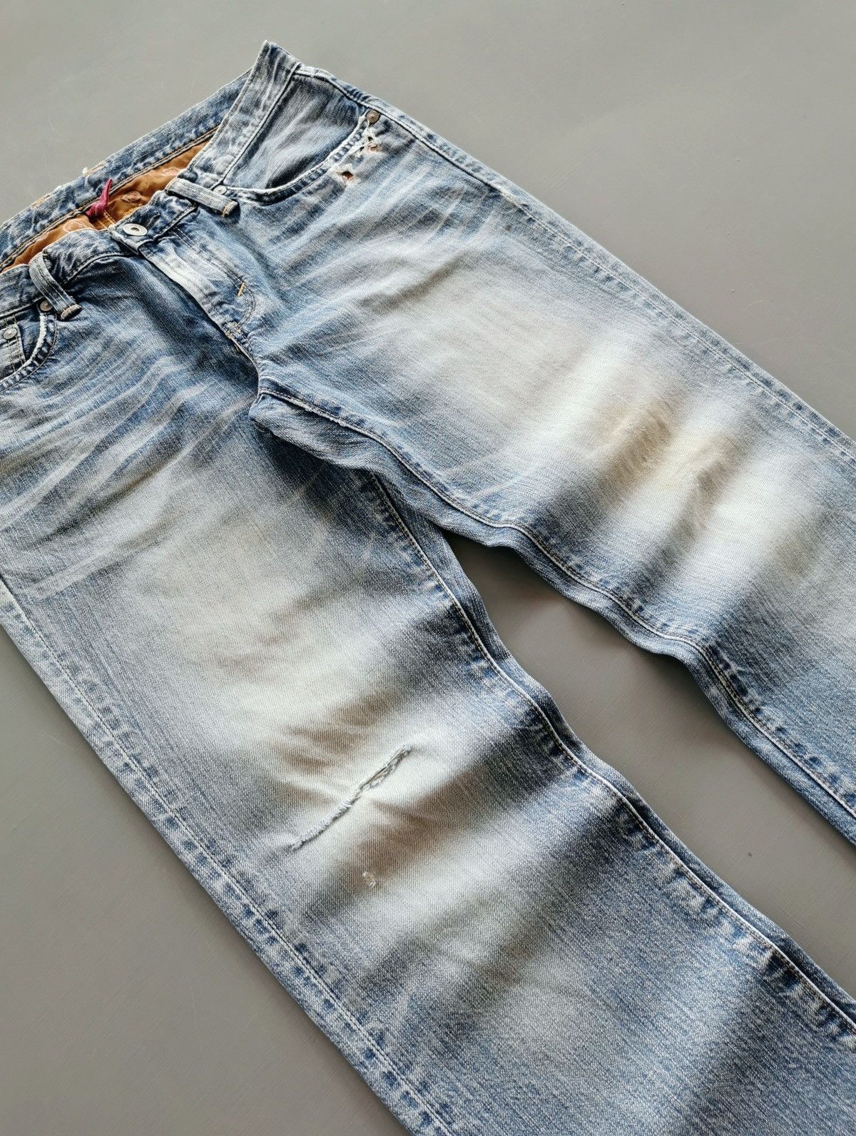 Edwin Vintage Edwin 503 Distressed Women Jeans Size 32" / US 10 / IT 46 - 3 Thumbnail