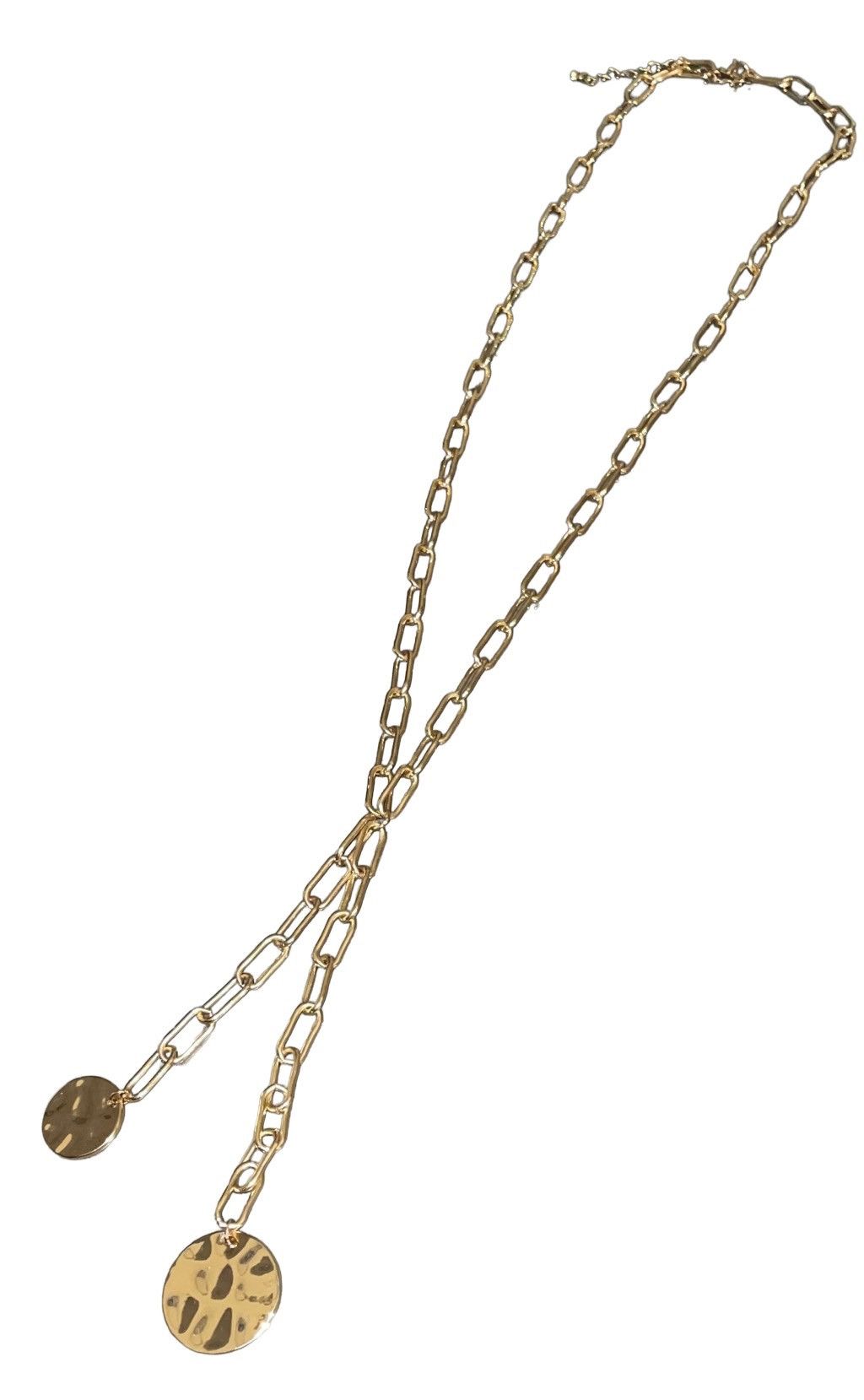 Other Adornia Paperclip Disc Long Lariat Necklace NEW Size ONE SIZE - 11 Thumbnail