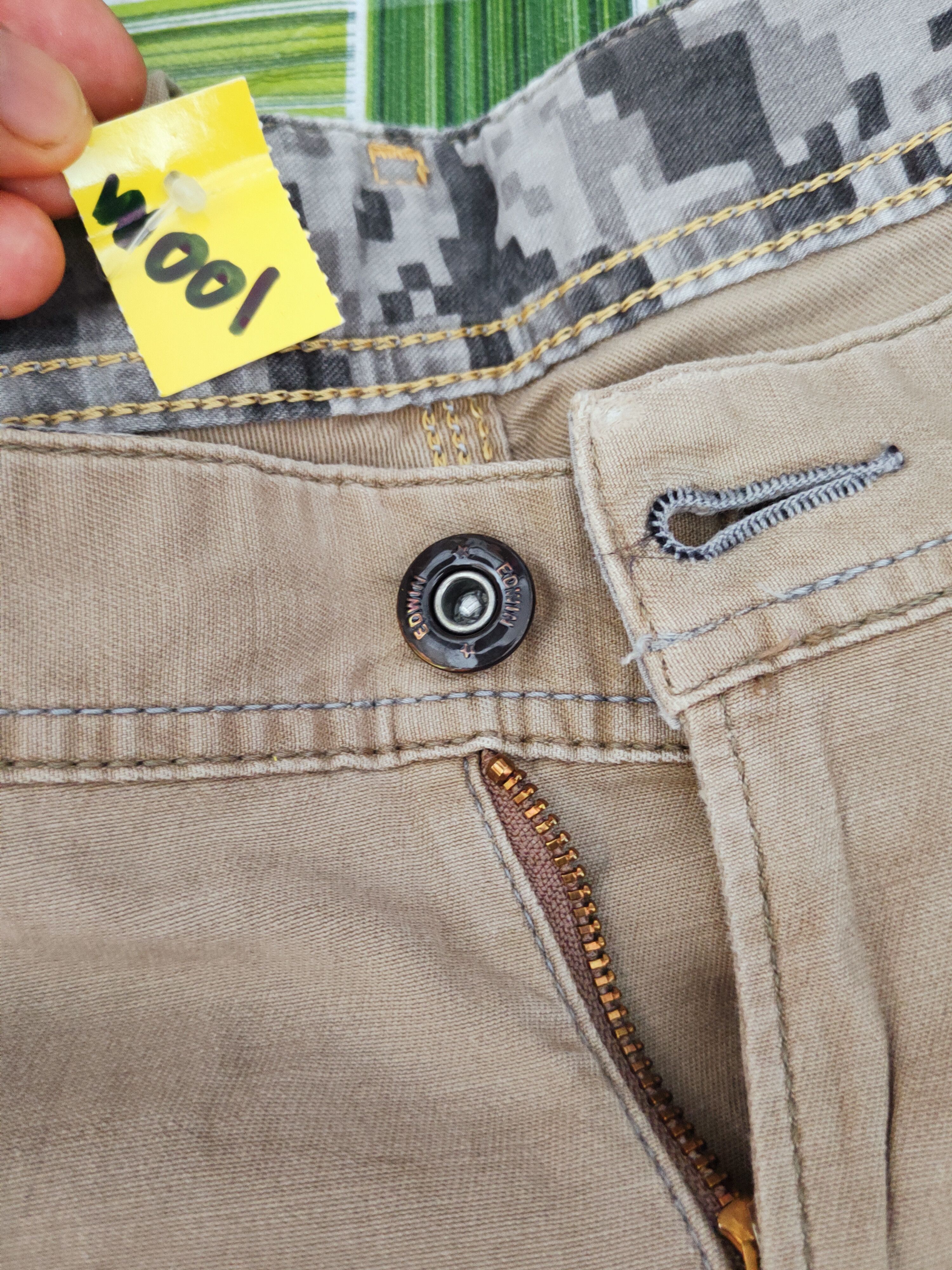 Edwin Edwin Beige Multipocket Tactical Cargo Pants #W001 Size US 31 - 17 Thumbnail